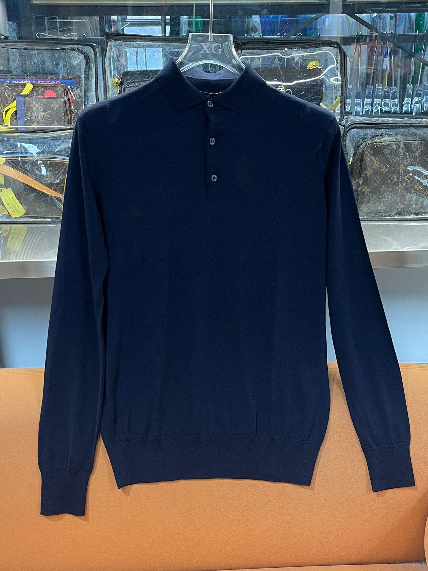 Loro Piana Loro Piana Wool Long-Sleeve Polo Shirt Size US M / EU 48-50 / 2 - 1 Thumbnail