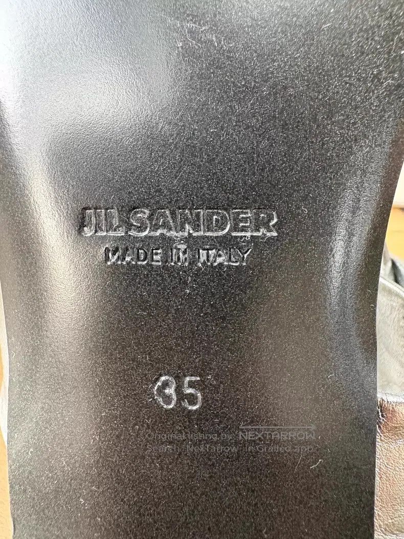 Jil Sander Jil Sander Design Metal Silver Cutout Strap Flat Sandals Size US 4.5 / IT 34.5 - 8 Thumbnail