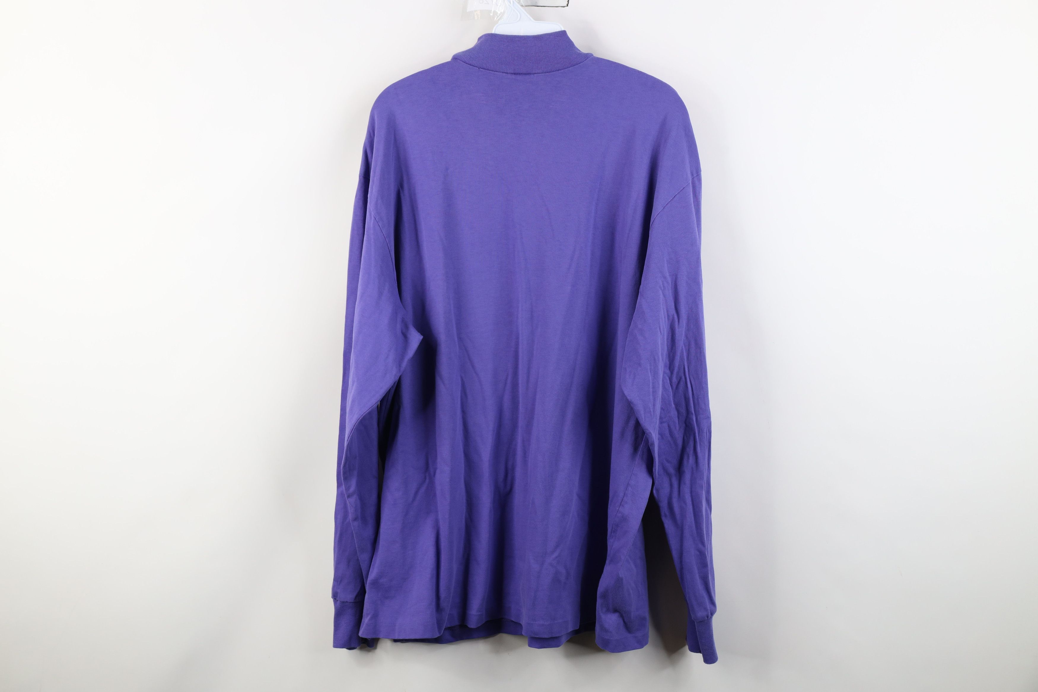 Lands' End Vintage 90s Lands End Mock Neck Long Sleeve T-Shirt USA Size US L / EU 52-54 / 3 - 13 Thumbnail
