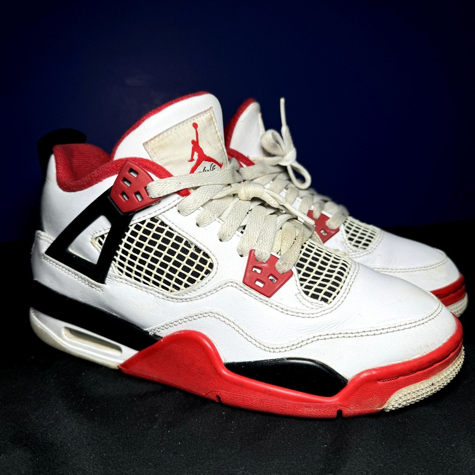 Jordan Brand × Nike Nike Air Jordan 4 Retro OG GS Fire Red 2020 - Size 6.5 Size US 6.5 / EU 39-40 - 1 Thumbnail