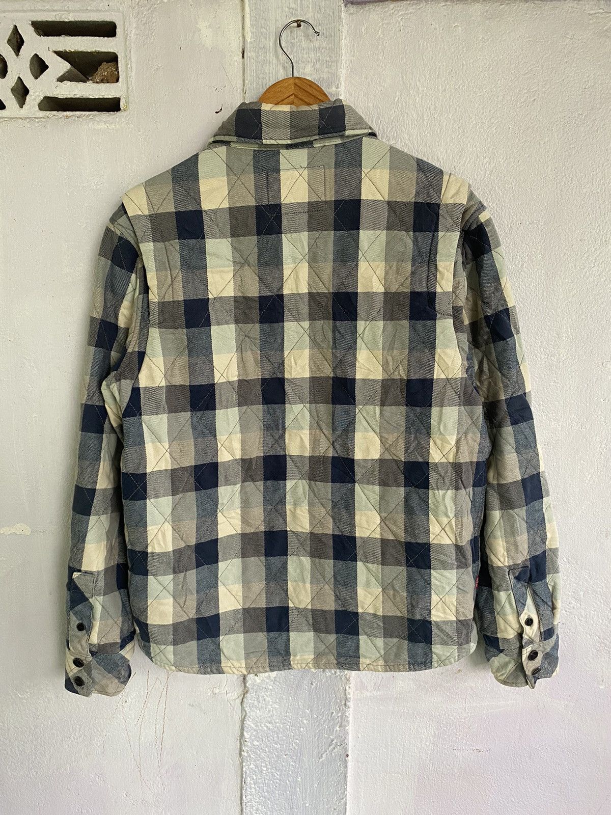 Levi's Levis Blue Plaid Sherpa Lined Trucker Jacket Mens Sz L Size US L / EU 52-54 / 3 - 2 Thumbnail