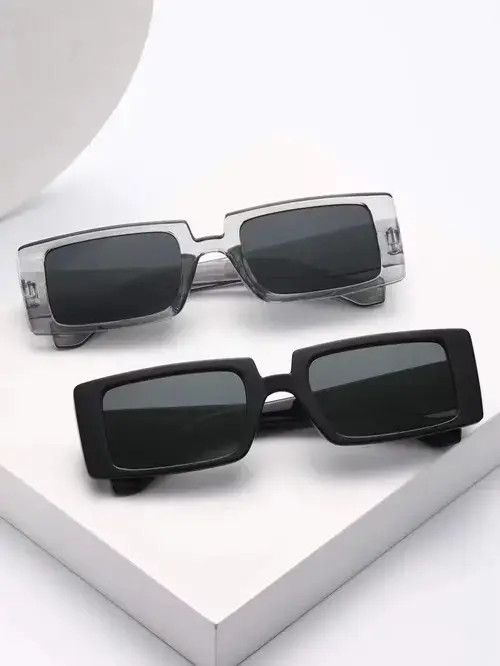 Electric Visual Y2K Retro Punk Kurt Cobain Style Sunglasses 2 Piece Set Size ONE SIZE - 1 Thumbnail