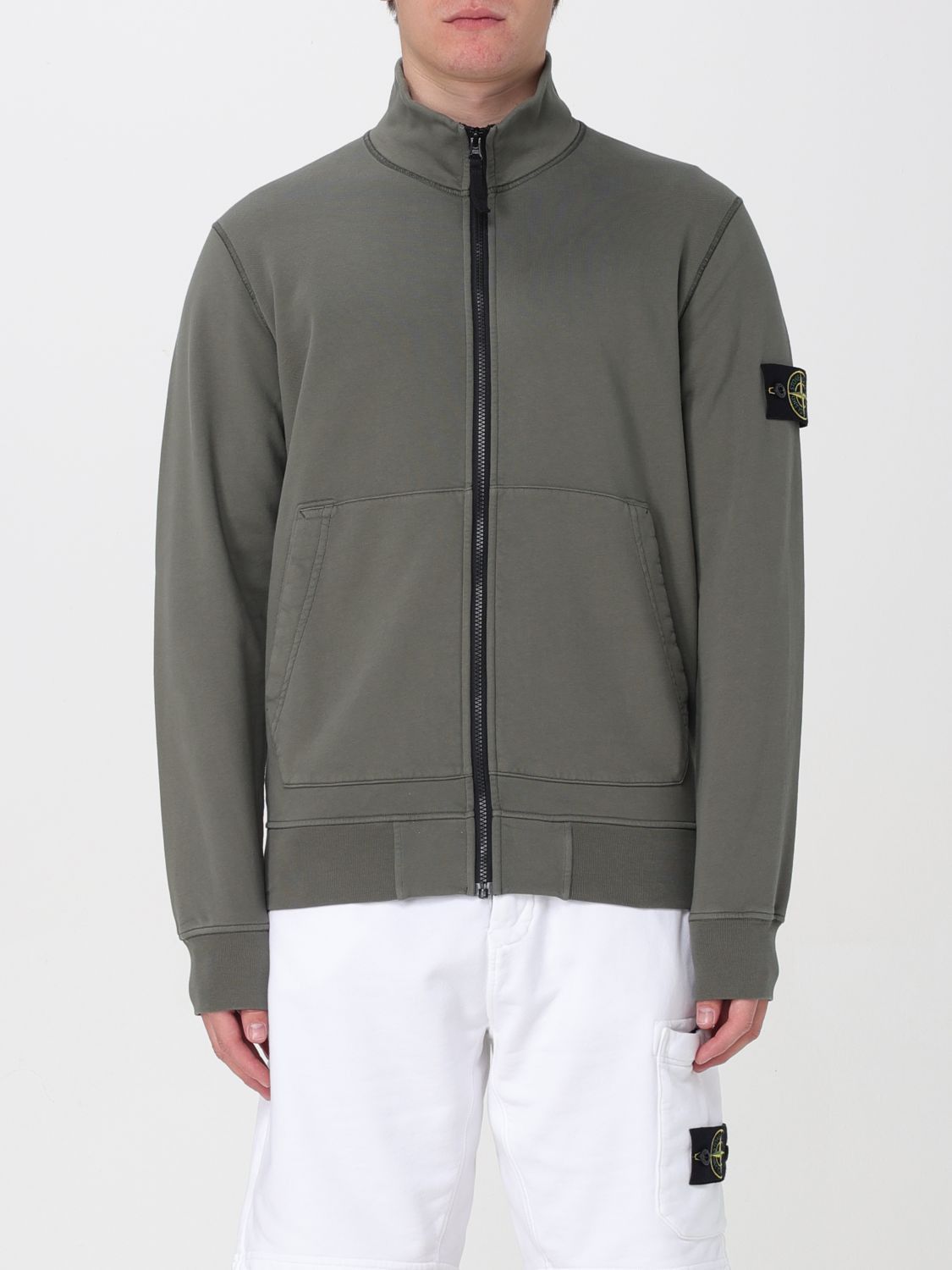 image of Stone Island Sweatshirt Men Moss Green (Size 2XL)