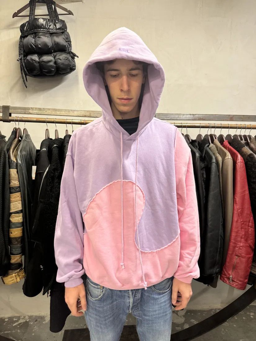 ERL × Vintage ERL Wave Purple Cozy Knit Hoodie Size US XL / EU 56 / 4 - 4 Thumbnail