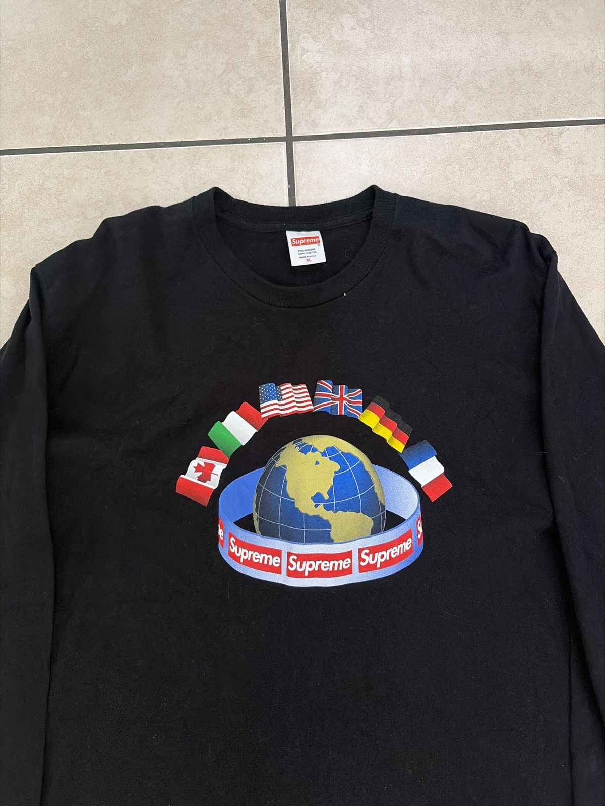 Supreme Supreme Araki Orchid Black T Shirt Long Sleeve USA XL