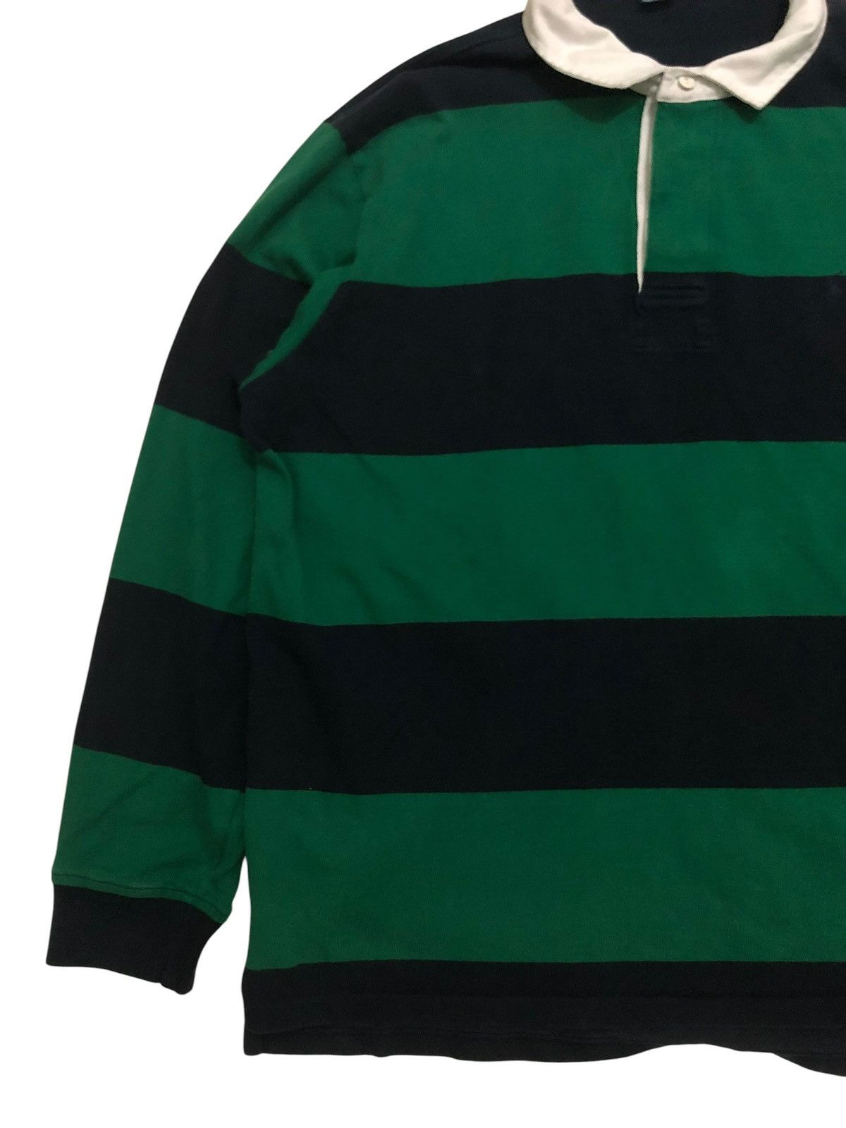 Polo Ralph Lauren Vintage Polo Ralph Lauren Rugby Stripe Shirt Size US XXL / EU 58 / 5 - 2 Thumbnail