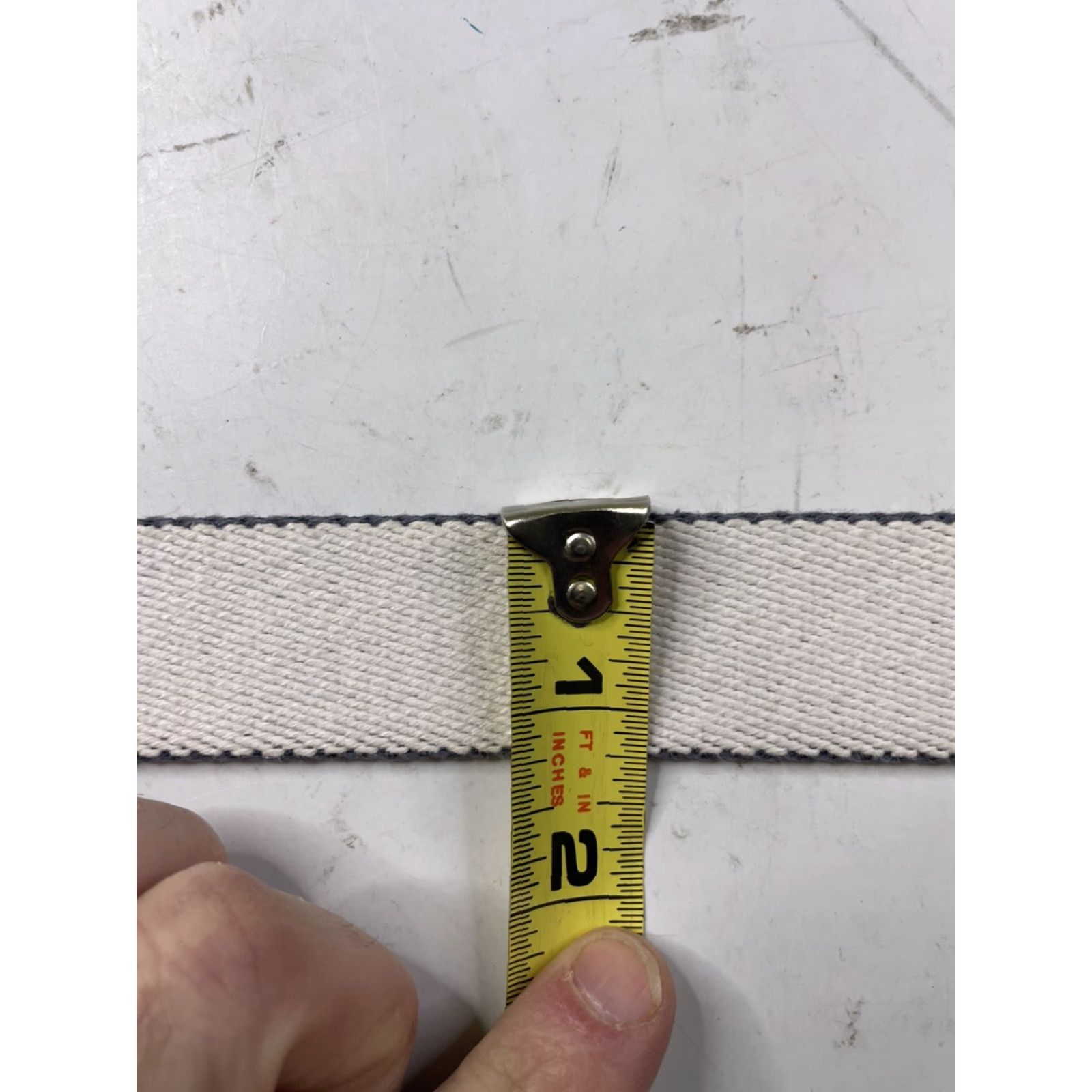 Vintage Doc Murphy x BVMI Men’s Belt Golf Canvas Leather Brass Buckle Size ONE SIZE - 7 Thumbnail