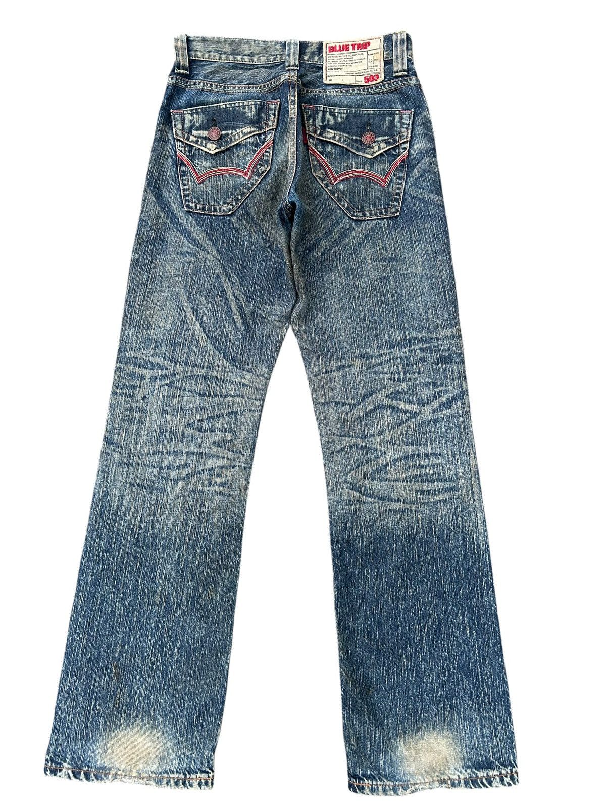 Kapital Vintage Flare Edwin Blue Trip 503 Rusty Denim Jeans Size US 30 / EU 46 - 4 Thumbnail