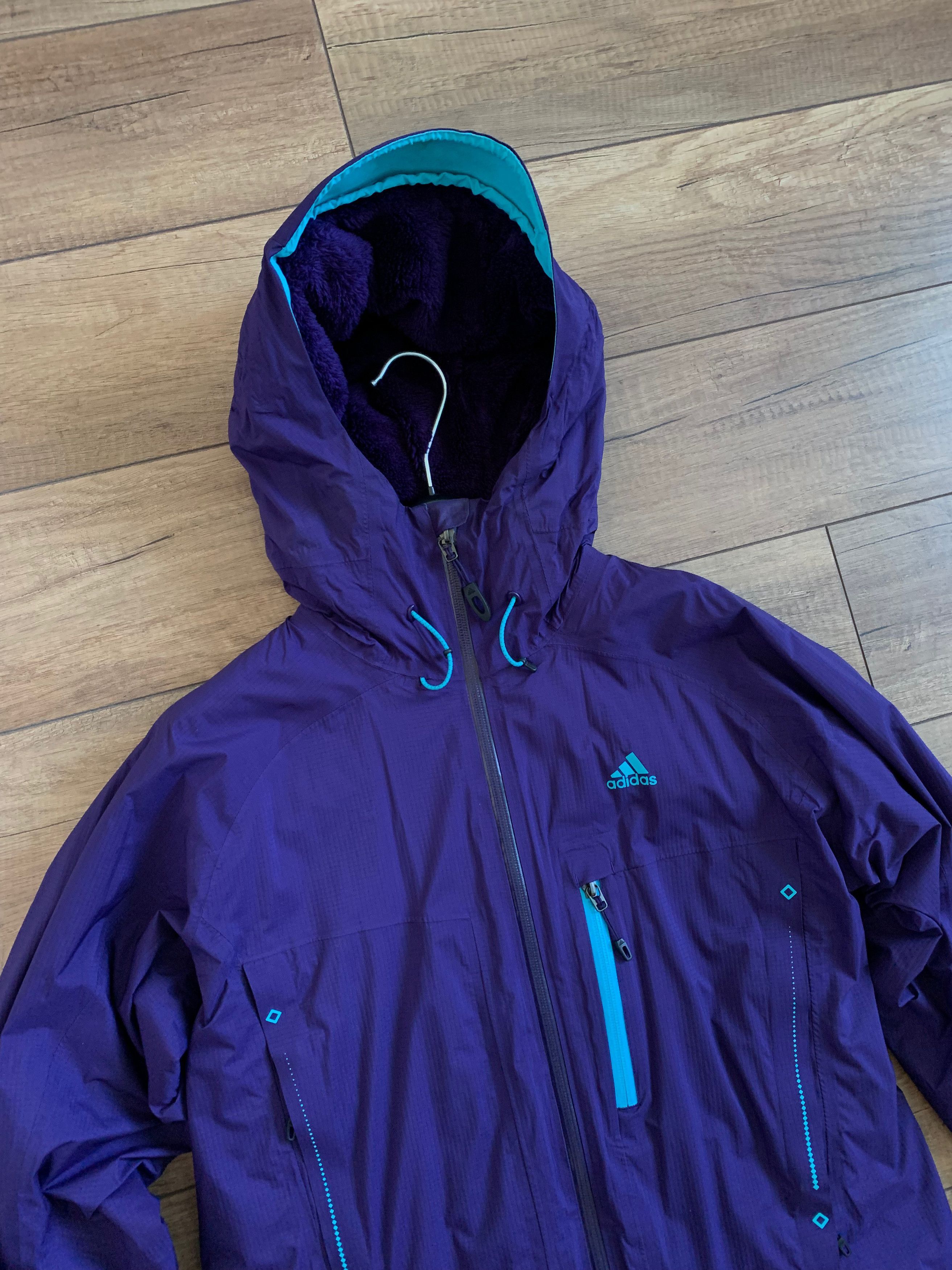 Adidas Adidas Climaproof Terrex Waterproof Fleece Hooded Jacket Size M / US 6-8 / IT 42-44 - 4 Thumbnail