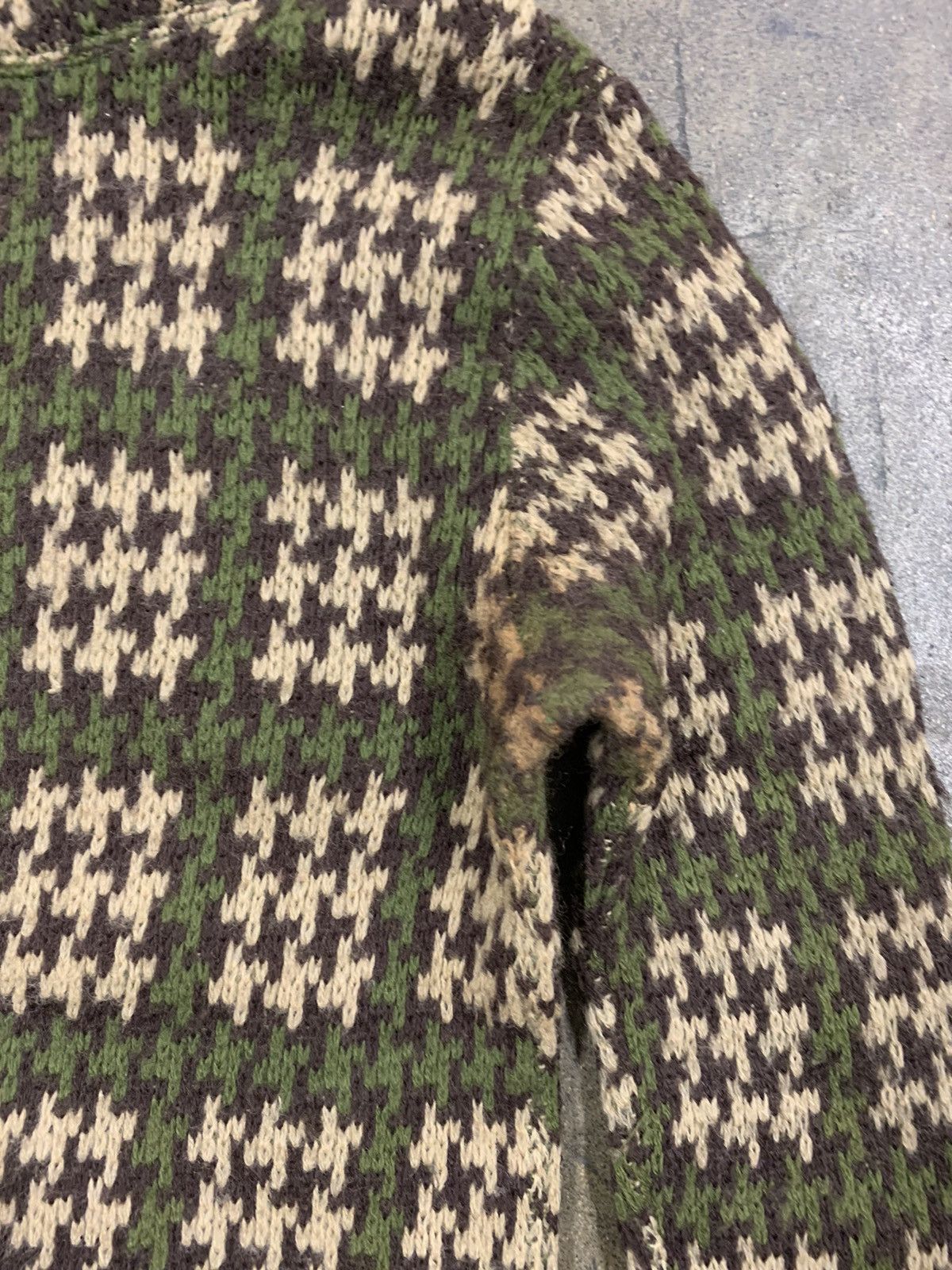 Vintage 1980s Roseanna Houndstooth Check Vintage Knit Sweater Size US XS / EU 42 / 0 - 4 Thumbnail