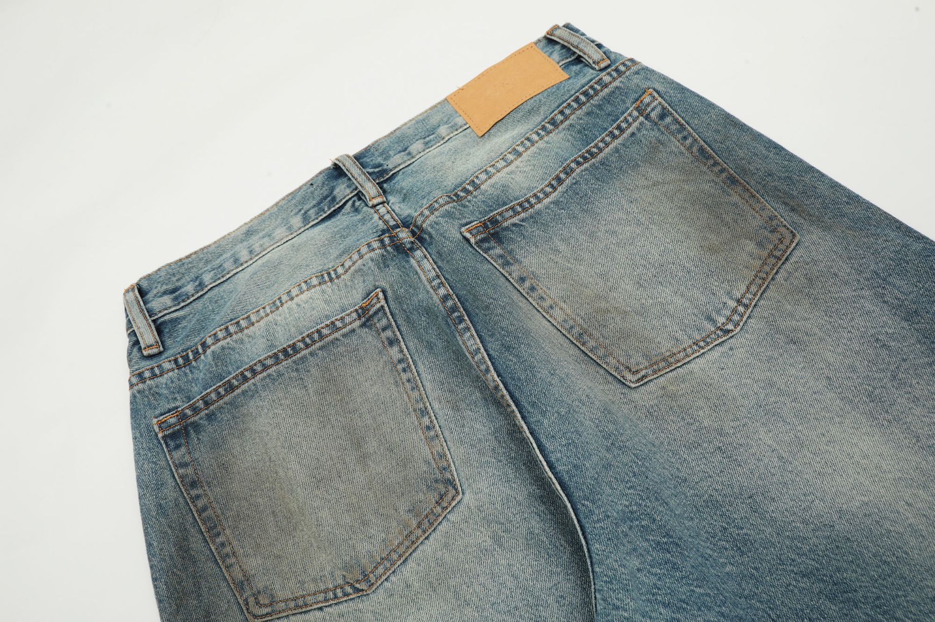 Japanese Brand × Jean American washed distressed straight loose casual jeans Size US 34 / EU 50 - 5 Thumbnail