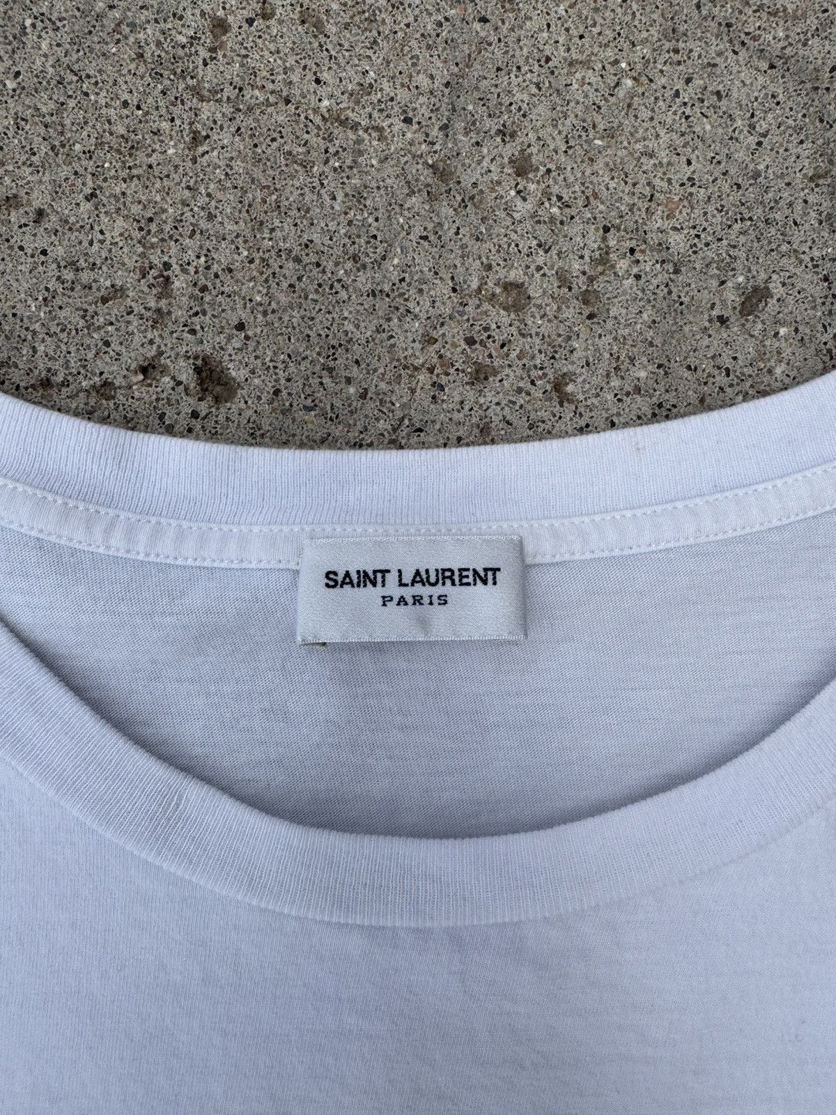 Saint Laurent Paris Saint Laurent Love Tee Size US L / EU 52-54 / 3 - 2 Thumbnail