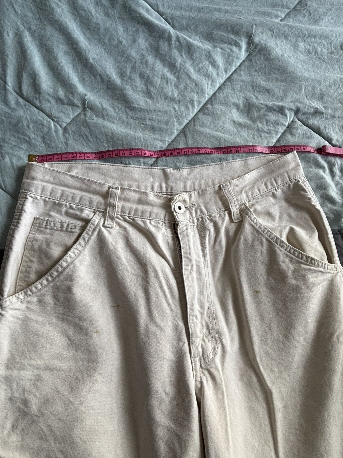 Levi's White Painters Pants Size US 32 / EU 48 - 4 Thumbnail