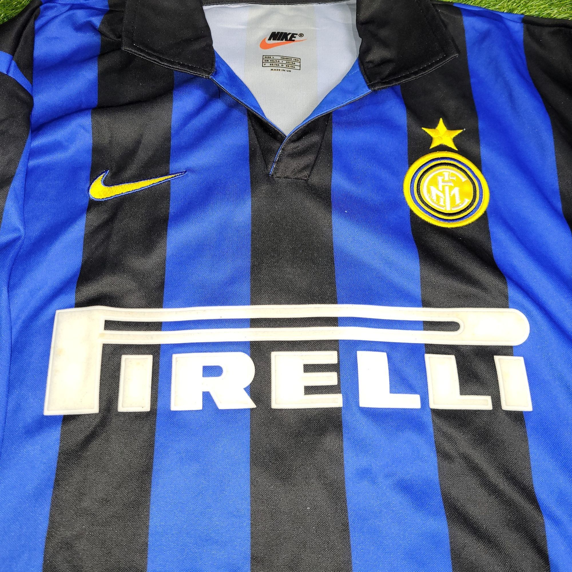 Nike Ronaldo Inter Milan Nike 1998 1999 UEFA Soccer Jersey L Size US L / EU 52-54 / 3 - 3 Thumbnail