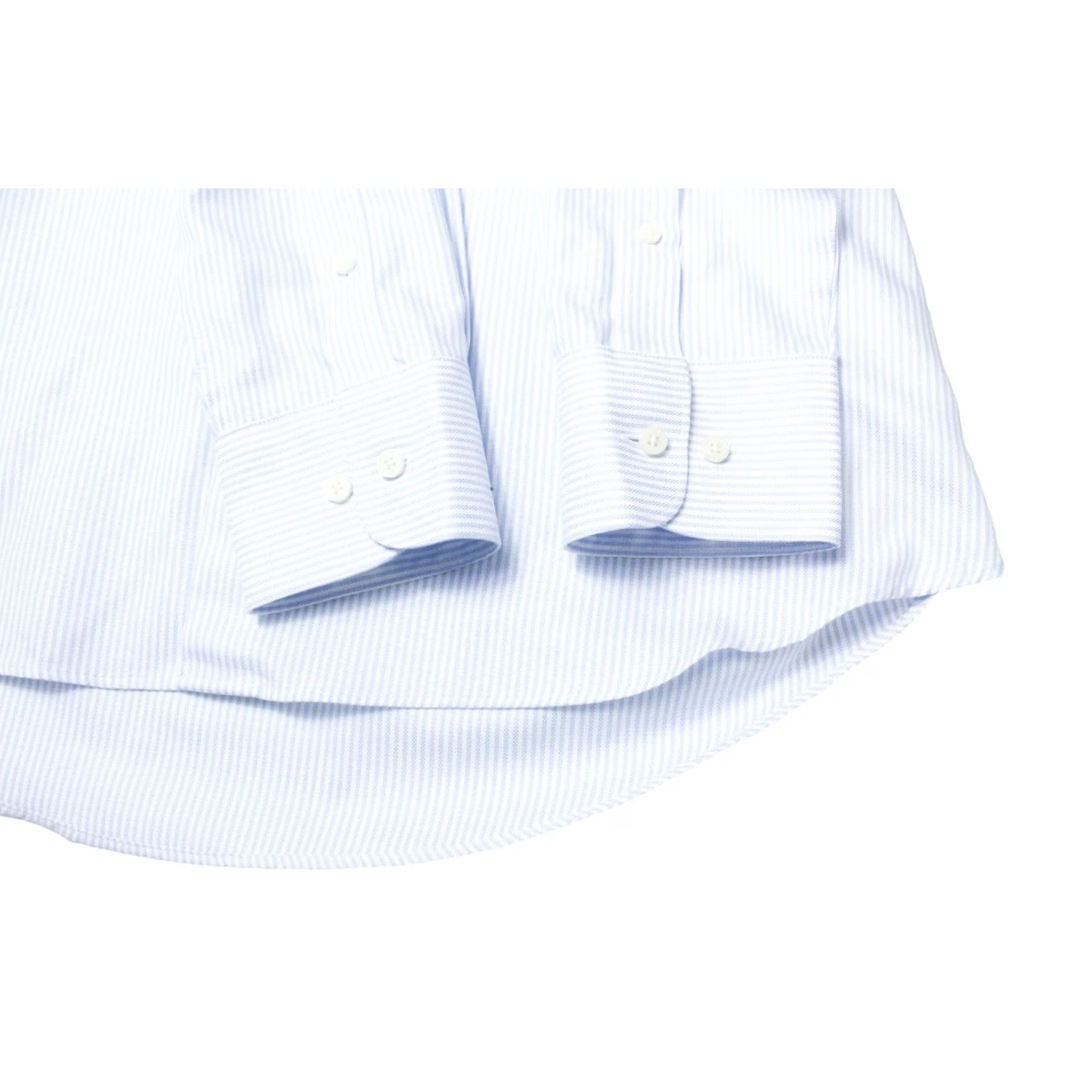 Suitsupply Suitsupply Try On Extra Slim Fit Formal Shirt Men's 43 / 17 Pinstriped Shirt White Blue Pinstripe Formal Shirt Mens 43/17 Size 46R - 5 Thumbnail
