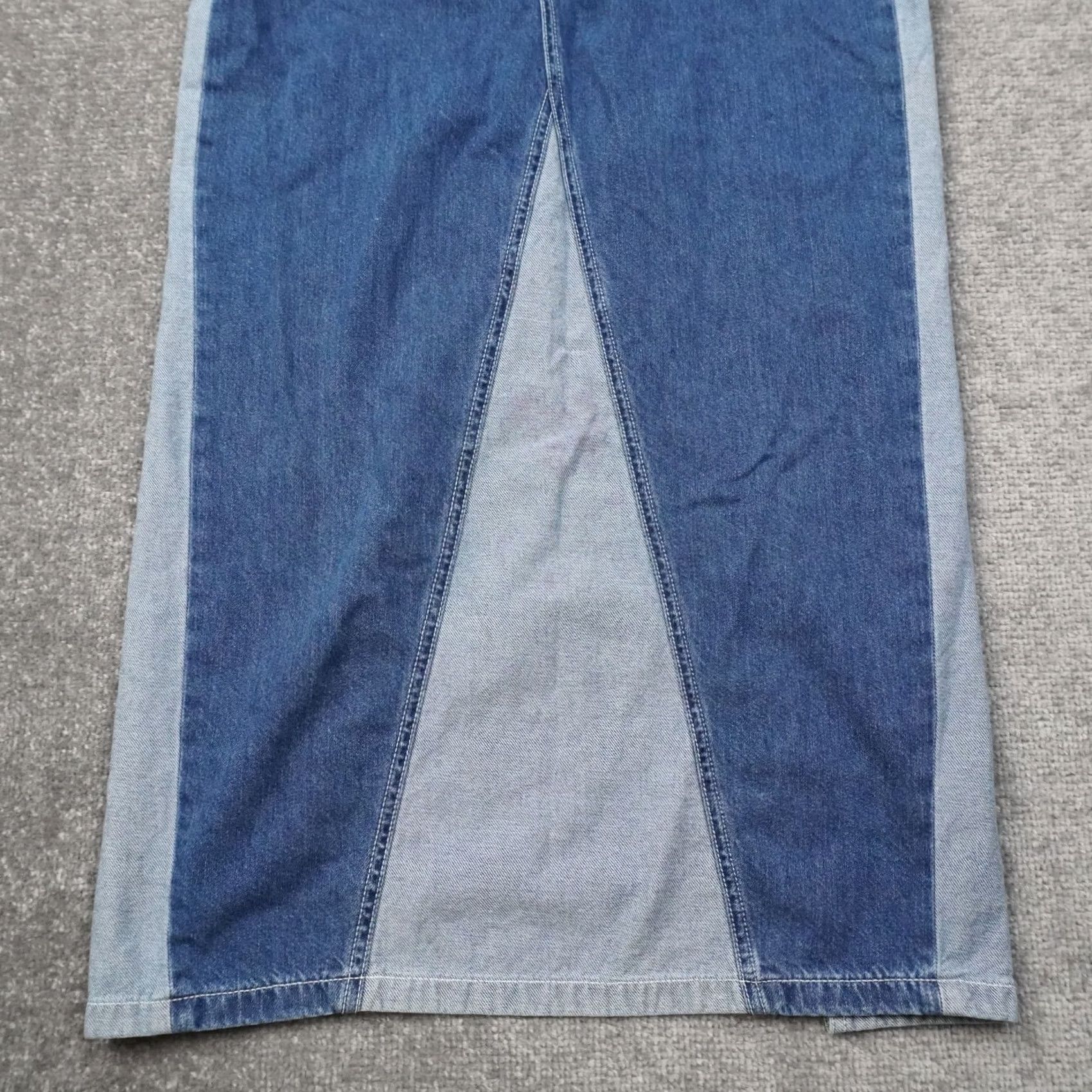 Kotn KOTN Skirt A-Line Midi Blue 28 Regular Women Geometric Pattern Zip Casual Spring Summer Fall"} Size 28" / US 6 / IT 42 - 5 Thumbnail