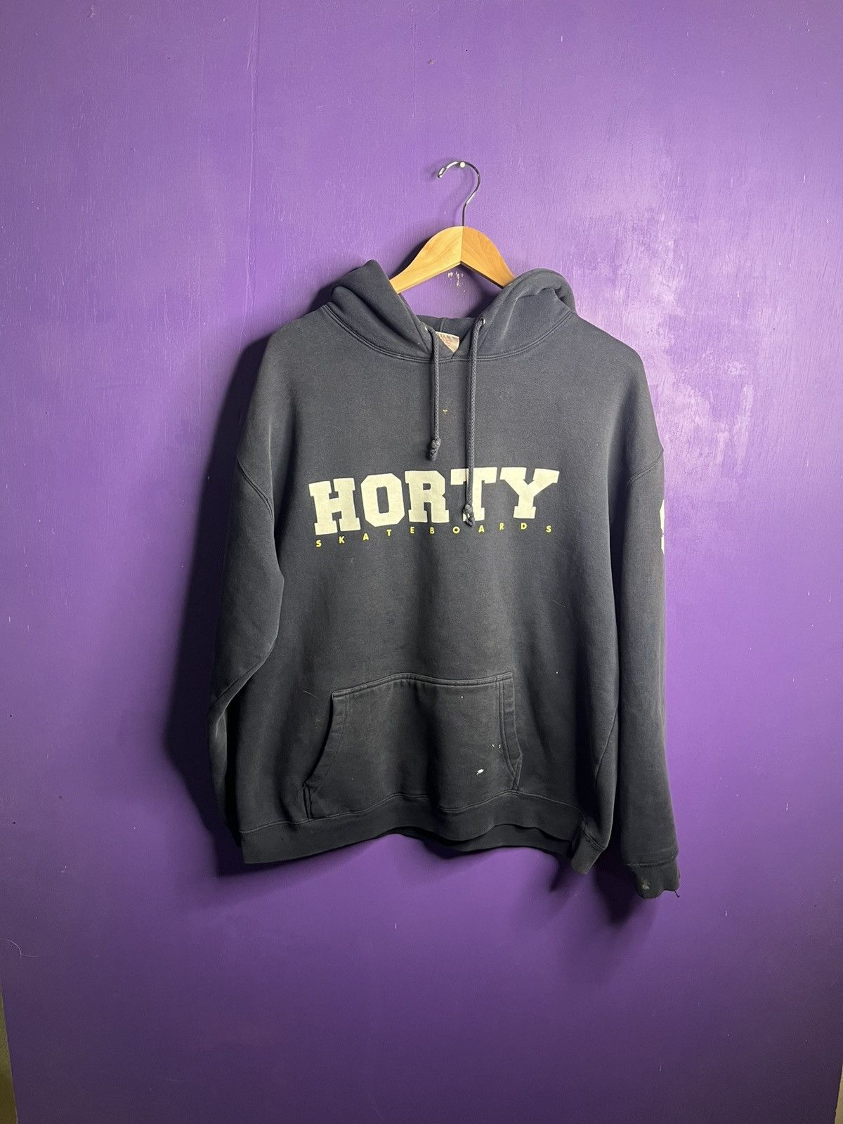 Shorty's Skateboards × Vintage Vintage 90s Shortys skateboards spellout hoodie Size US L / EU 52-54 / 3 - 1 Thumbnail