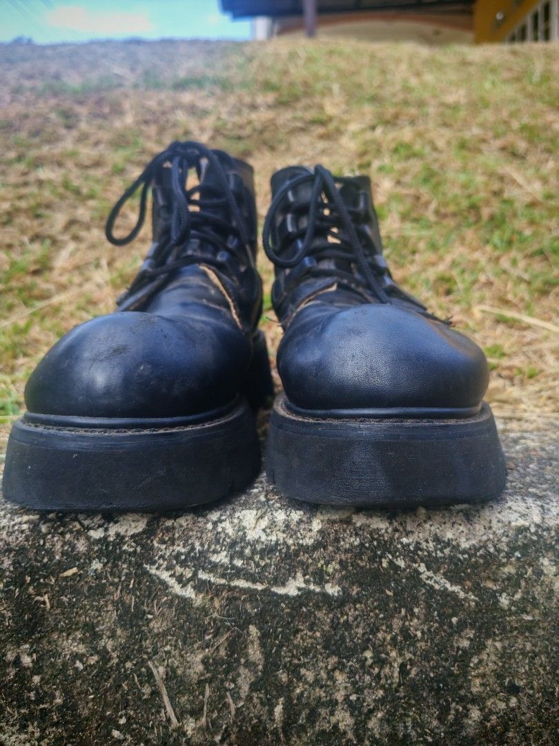 Vintage Vintage J.J. Lester Black Platform Boots Size US 9.5 / EU 42-43 - 3 Thumbnail
