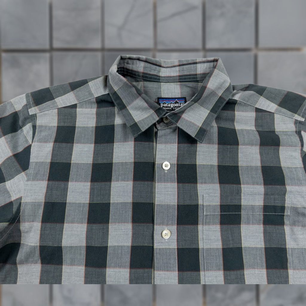 Patagonia Patagonia Shirt Mens Small Gray Button-Up Short Sleeve Hike Outdoors Fezzman Button Down Casual Travel All Seasons Pockets Plaid Size US S / EU 44-46 / 1 - 1 Thumbnail