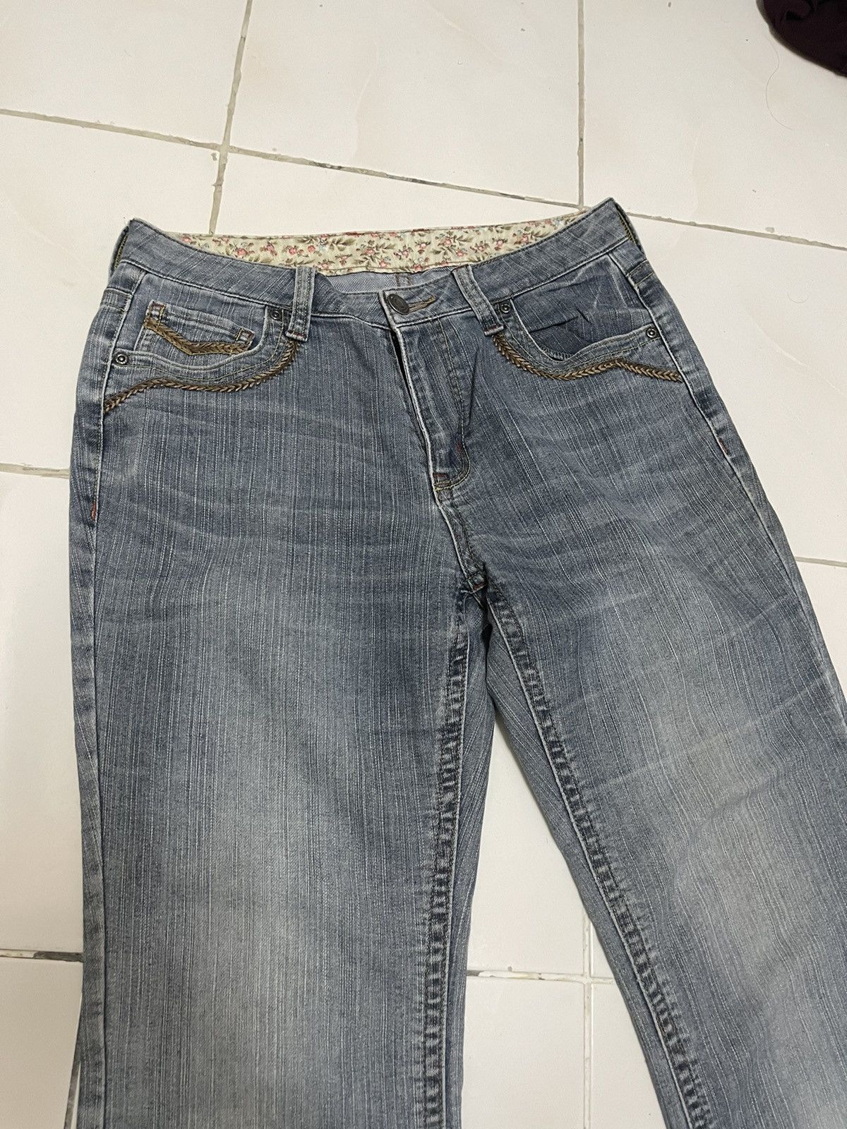 Japanese Brand ❌SUMMER SALE❌ 90’s FLARE JEANS BOOT CUT LOW RISE STREETWEAR Size 30" / US 8 / IT 44 - 3 Thumbnail