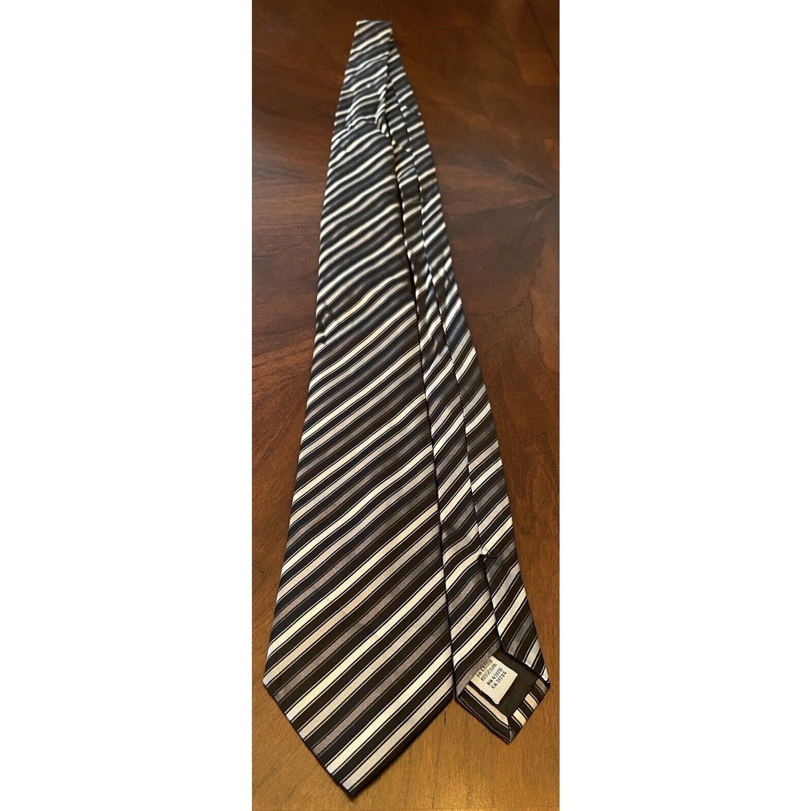 Geoffrey Beene Geoffrey Beene Gray Black Hand Made 100% Silk Made In China Size ONE SIZE - 3 Thumbnail