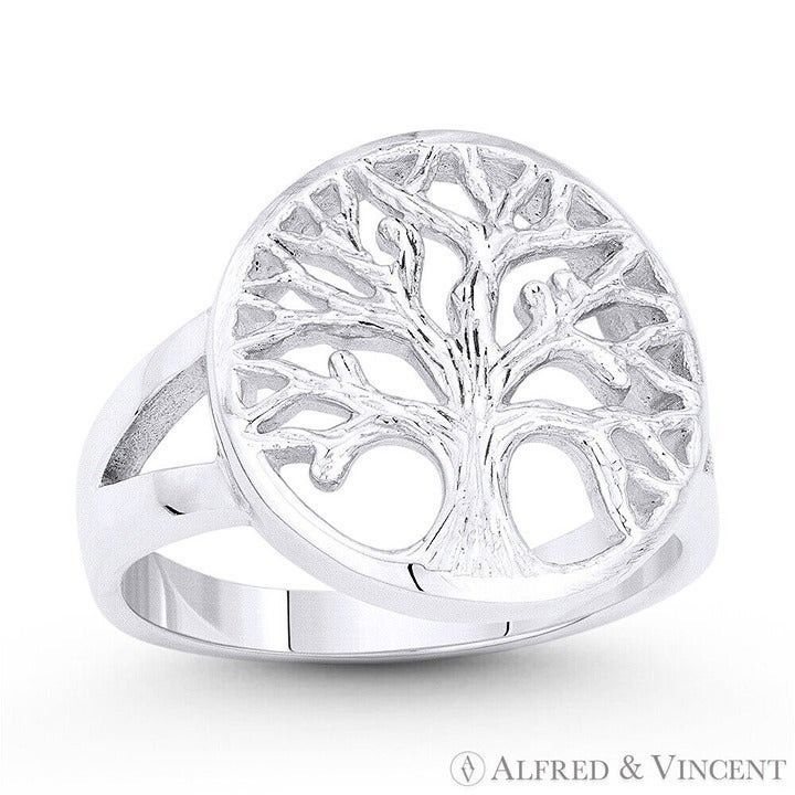 Other Tree-of-Life Charm Splitshank Ring in .925 Sterling Silver Size ONE SIZE - 1 Preview