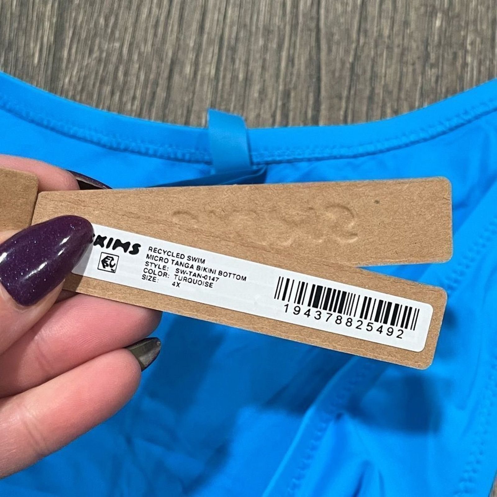 SKIMS NWT Skims Recycled Micro Tanga Bikini Bottom Swimwear 4X Size ONE SIZE - 3 Thumbnail