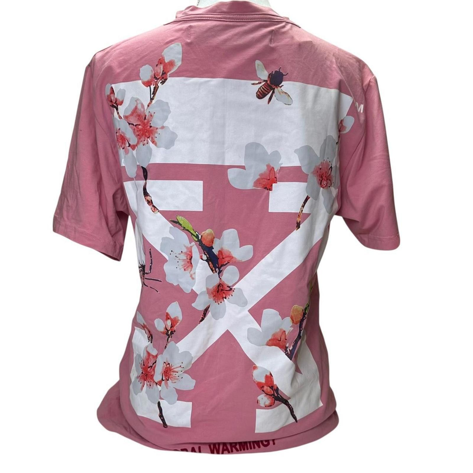 Off-White Off-White Women's Pink and Multi Tshirt Size ONE SIZE - 1 Thumbnail