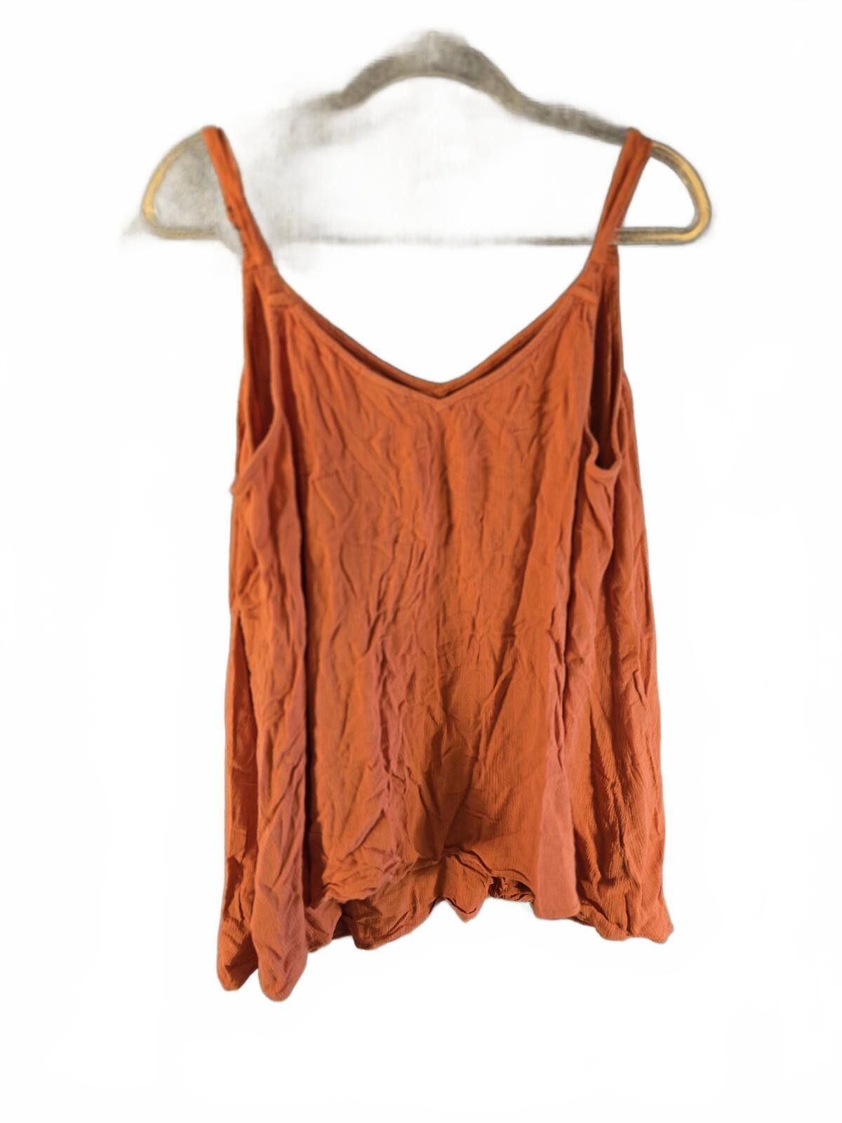 Other Torrid 3X Burn Orange Crinkle Cami Boho Resort Festival Size 3XL / US 20-22 - 8 Thumbnail