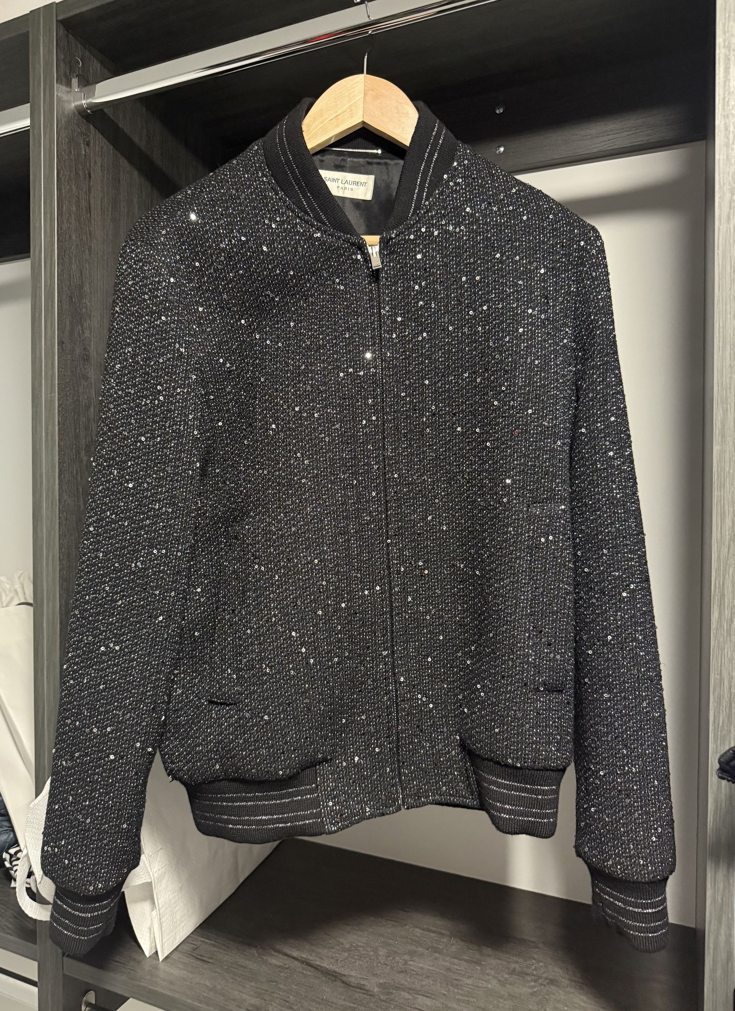 Saint Laurent Paris Saint Laurent Sparkling Wool Jacket Size US M / EU 48-50 / 2 - 1 Thumbnail