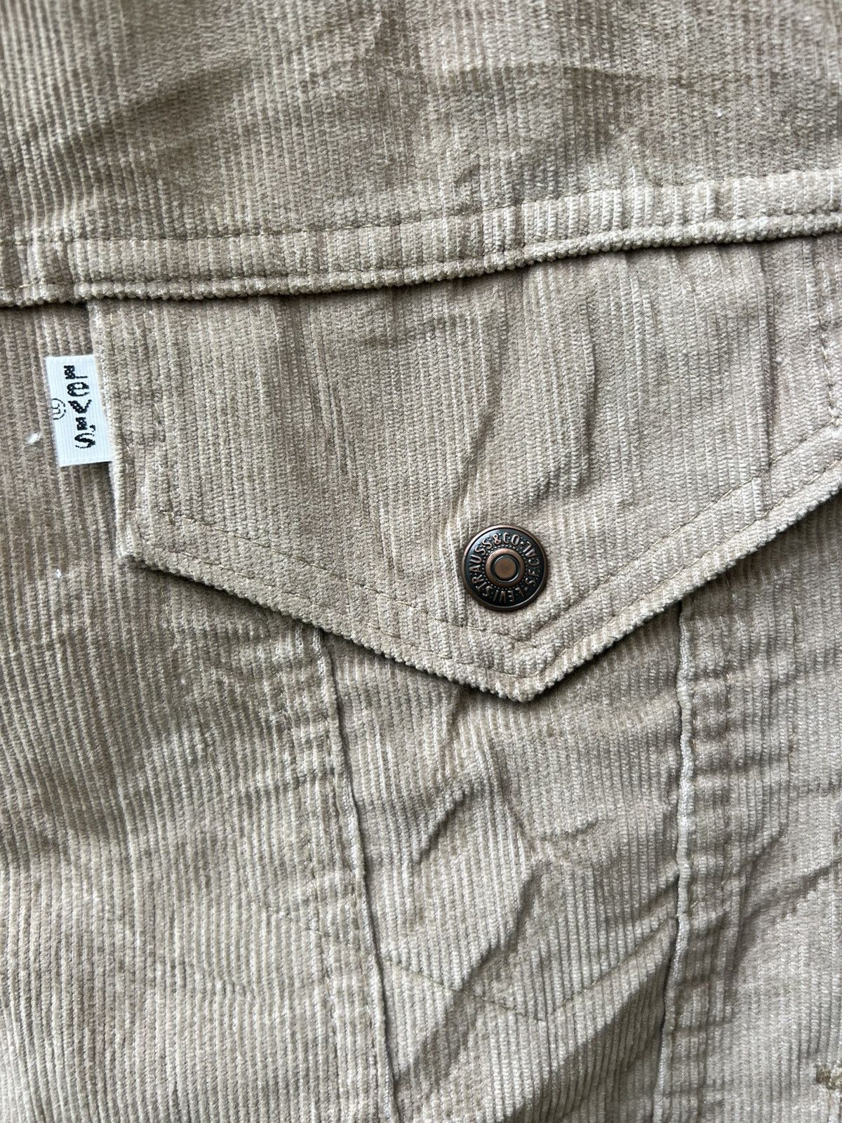 Levi's Vintage 80s Levi’s Sherpa Lined Corduroy Trucker Jacket Size US XL / EU 56 / 4 - 8 Thumbnail