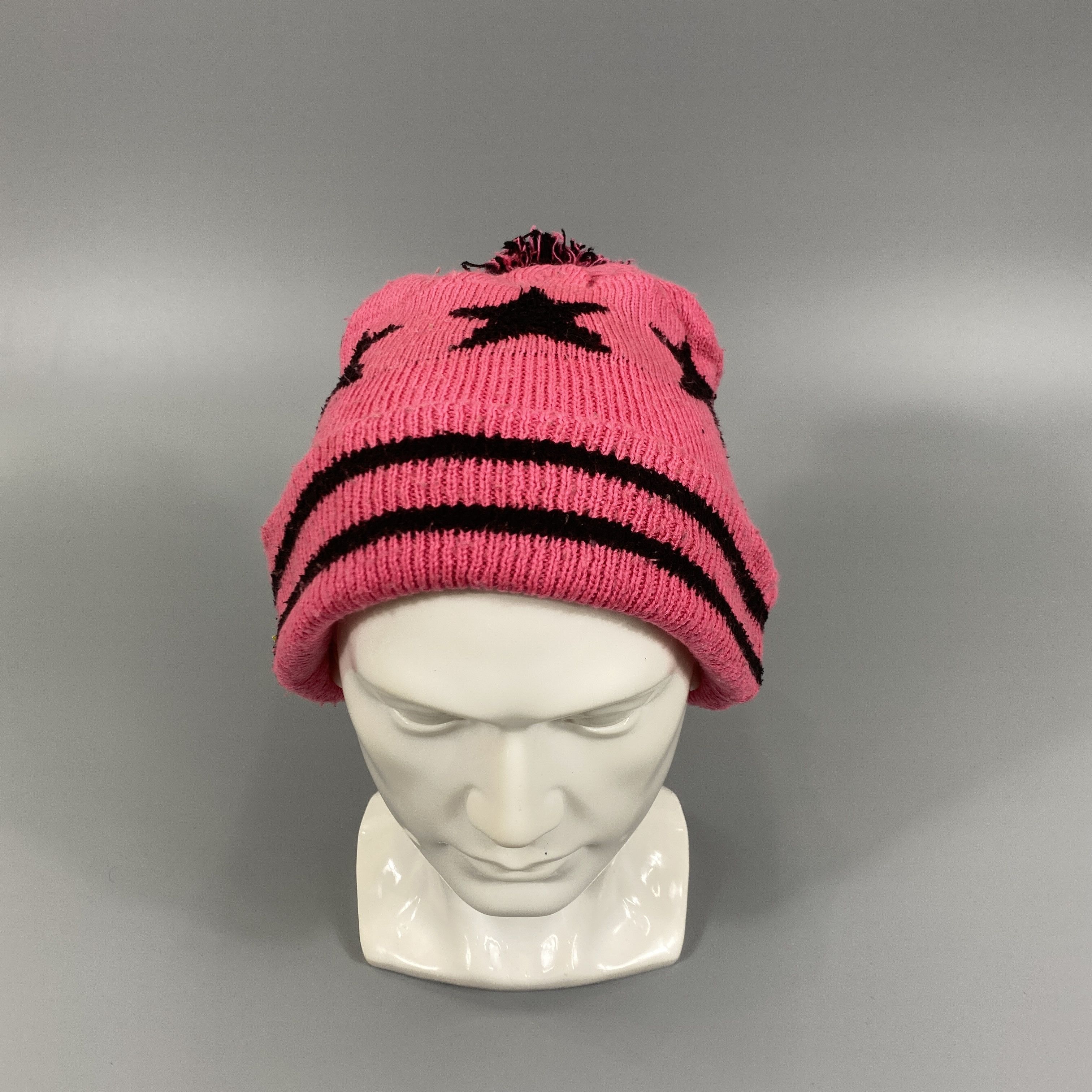 Japanese Brand Star Snow Cap Beanie With Pompom -BN710 Size ONE SIZE - 3 Thumbnail