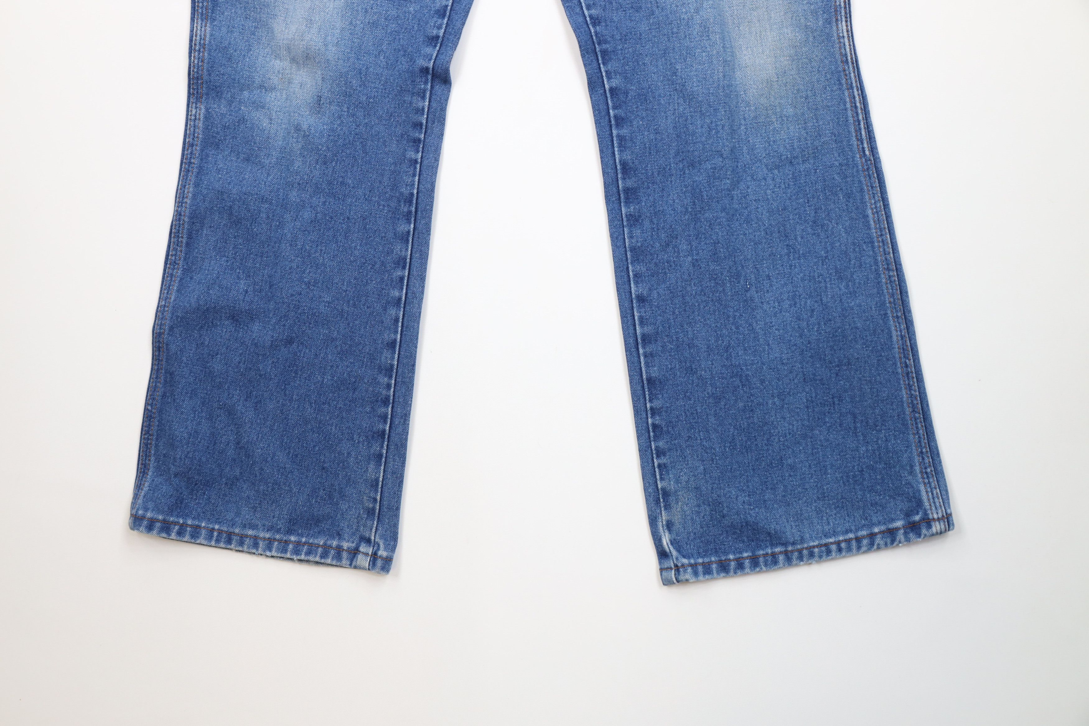 Wrangler Vintage 70s 80s Wrangler Wide Leg Denim Jeans Blue USA Size US 38 / EU 54 - 4 Thumbnail
