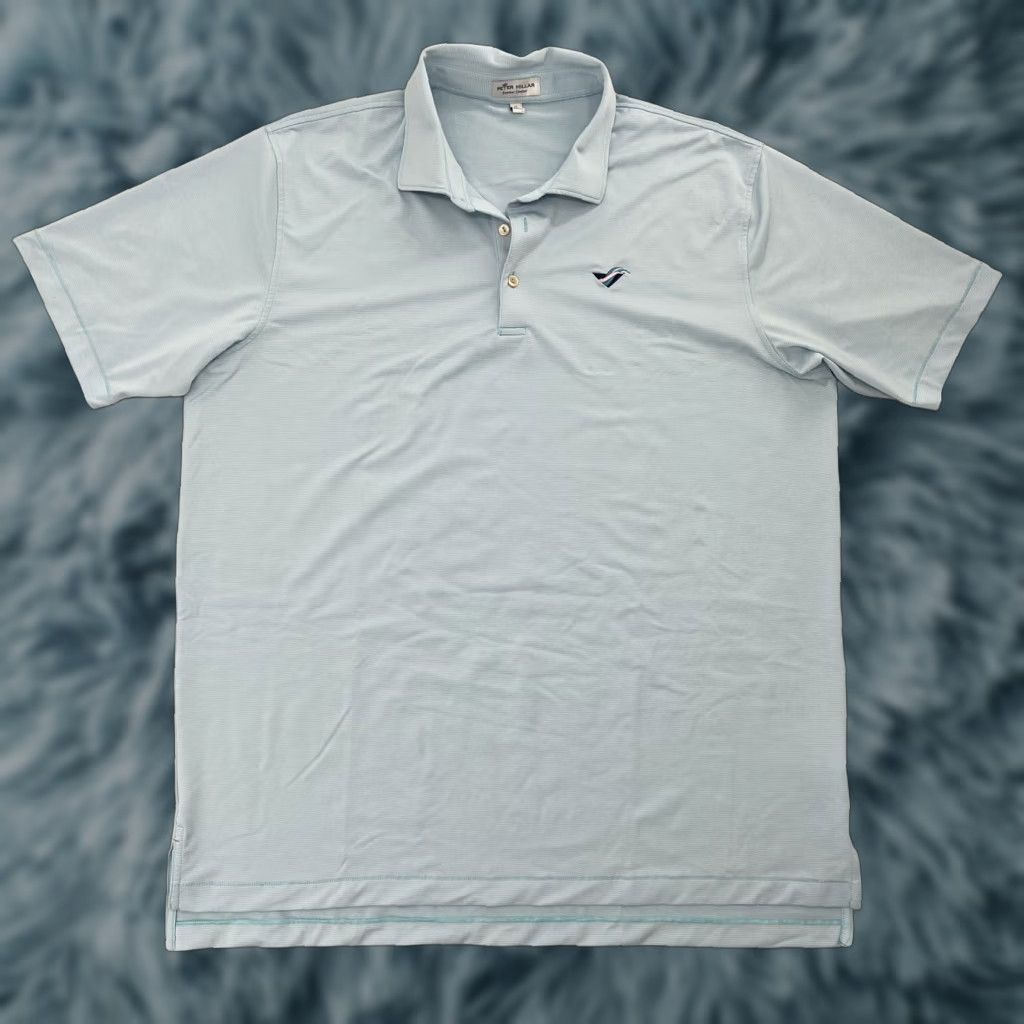 Peter Millar Peter Millar Shirt Adult XL Stripe Blue Pink Polo Summer Comfort Mens Polo Shirt Short Sleeve Button-Up Golf Size US XL / EU 56 / 4 - 1 Thumbnail
