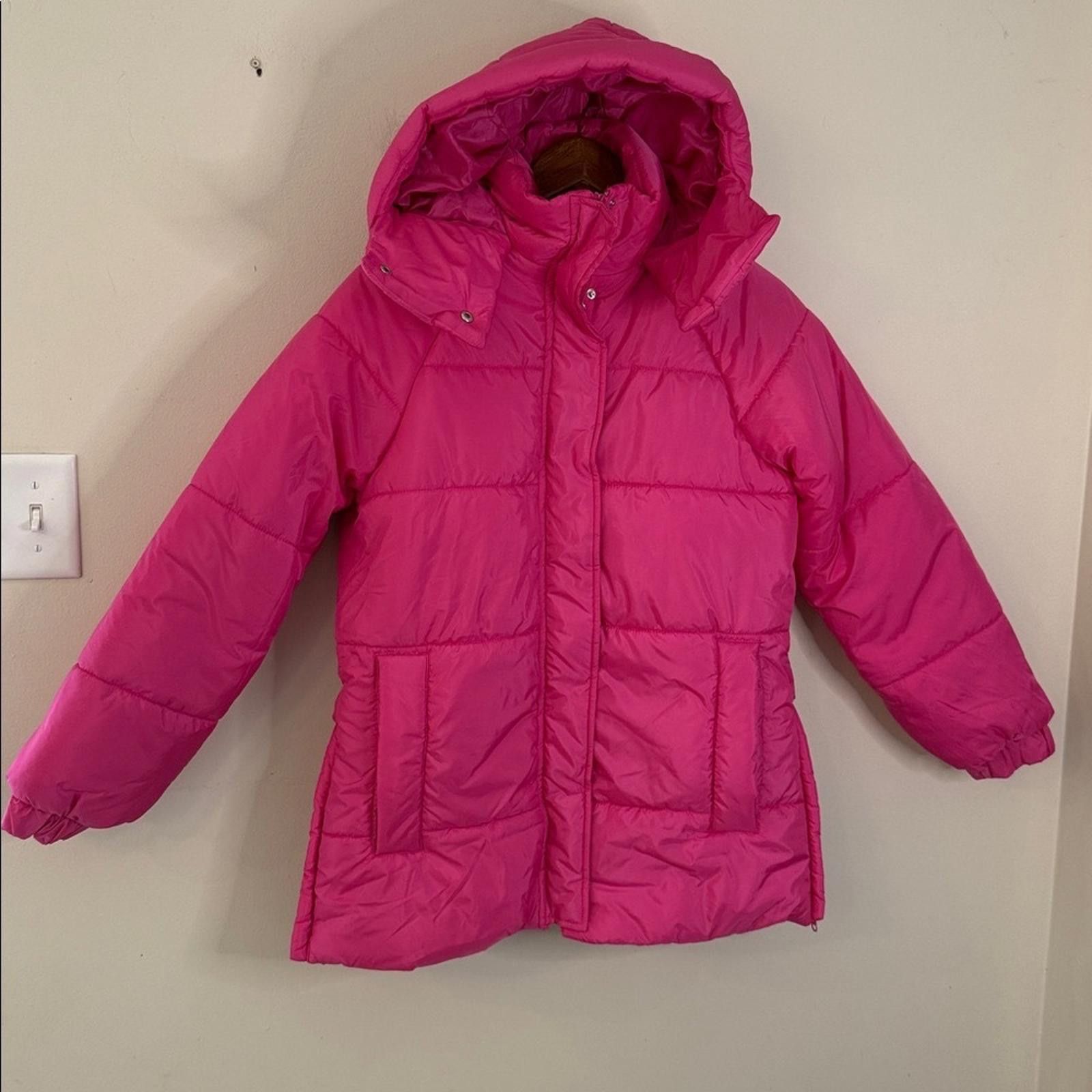 Other Culture Couture Pink Puffer Coat detachable hood SZ Med Size M / US 6-8 / IT 42-44 - 1 Thumbnail