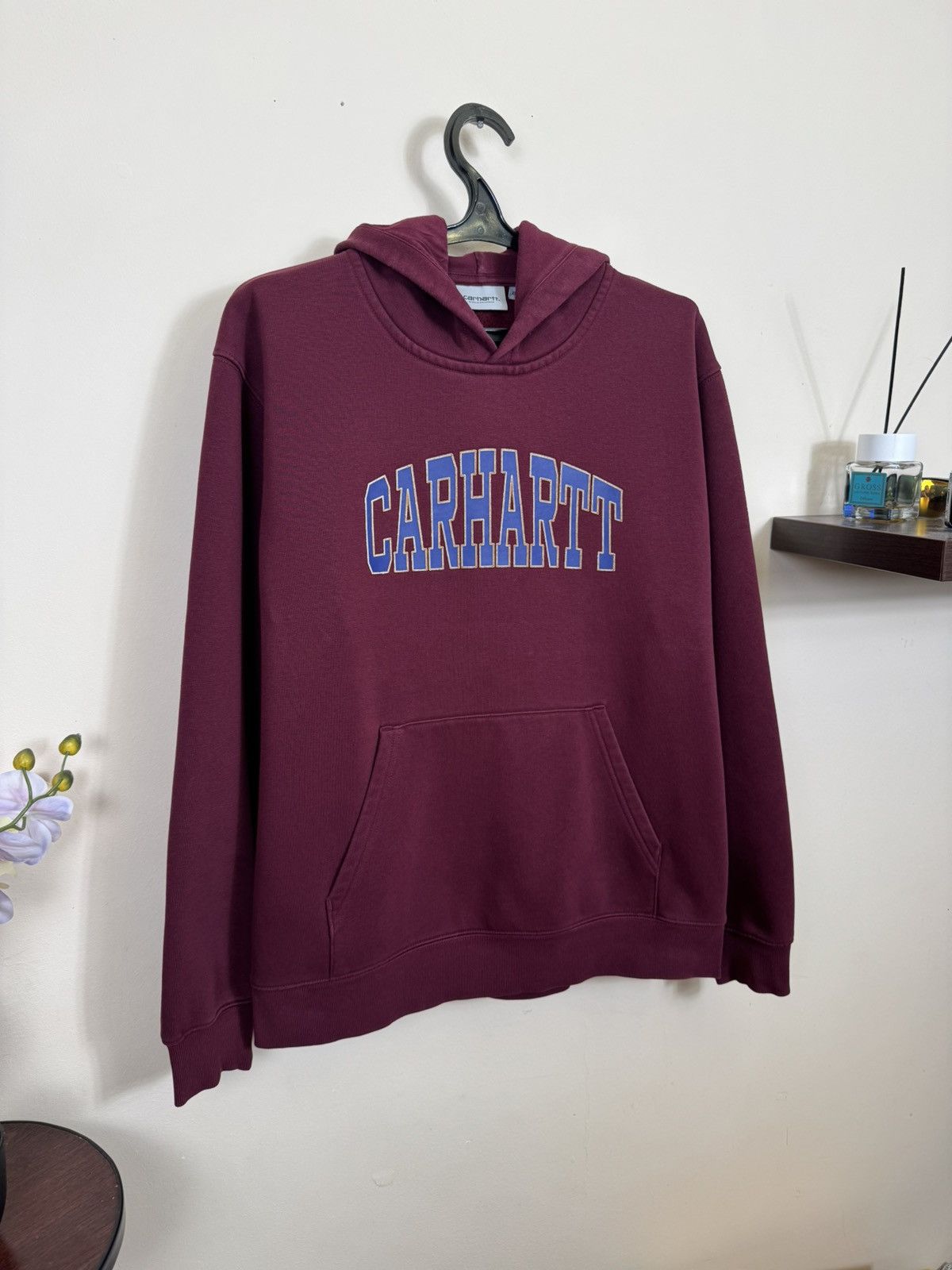 Carhartt Wip Carhartt WIP Hoodie Hooded Theory Sweat Burgundy Sz XL Size US XL / EU 56 / 4 - 10 Thumbnail