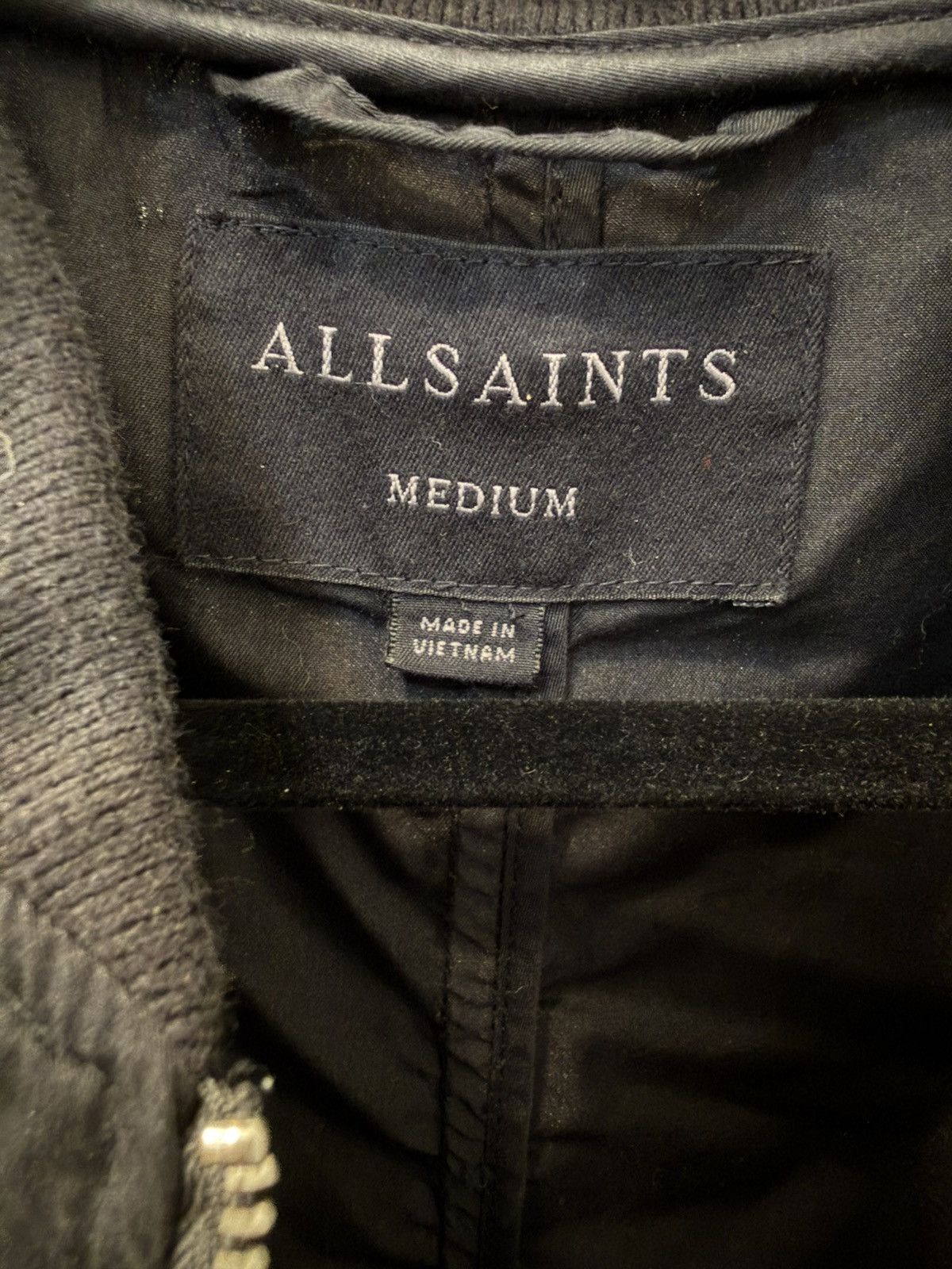 Allsaints AllSaints Bomber Jacket - Black, Medium Size US M / EU 48-50 / 2 - 3 Thumbnail