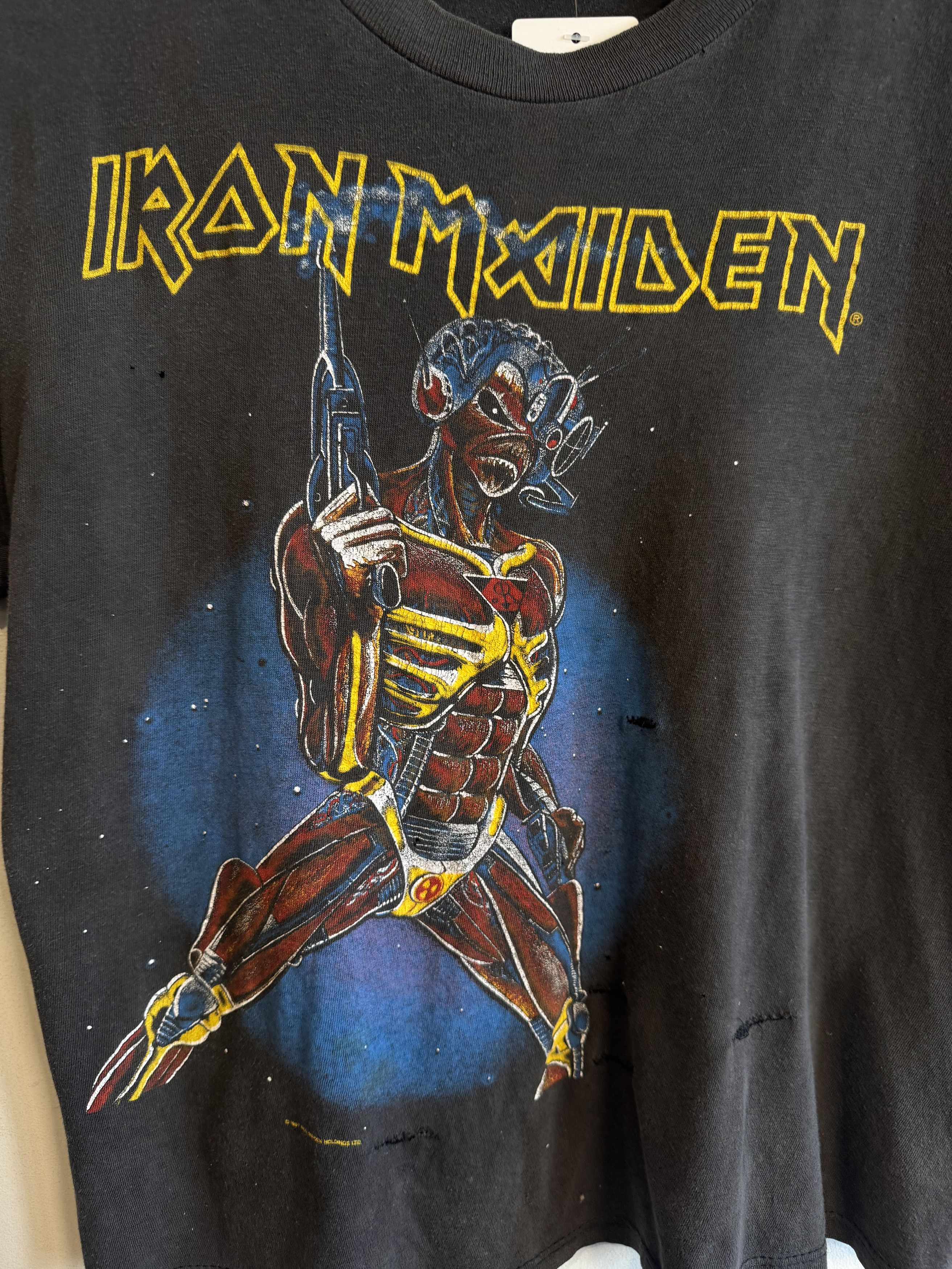 Iron Maiden 1987 Iron Maiden Tour Tee Size M Fit XS Size US S / EU 44-46 / 1 - 3 Thumbnail