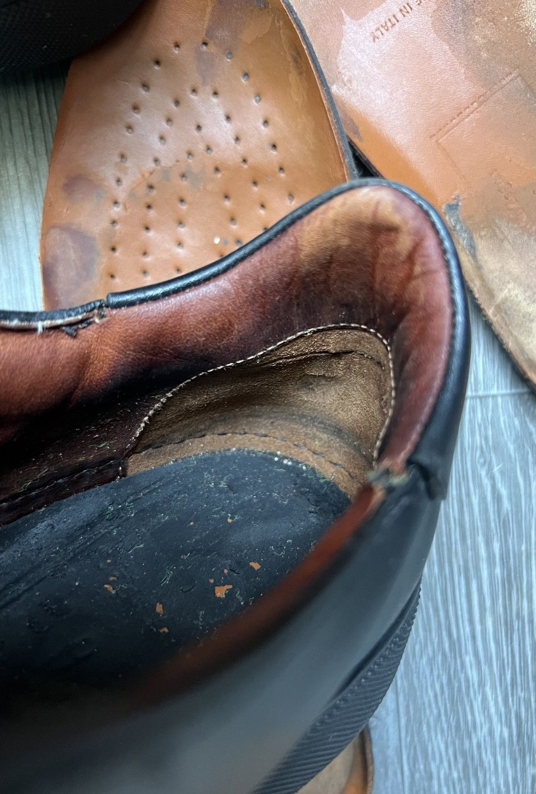 Ermenegildo Zegna Ermenegildo Zegna Black Leather Tiziano Size US 7 / EU 40 - 11 Thumbnail