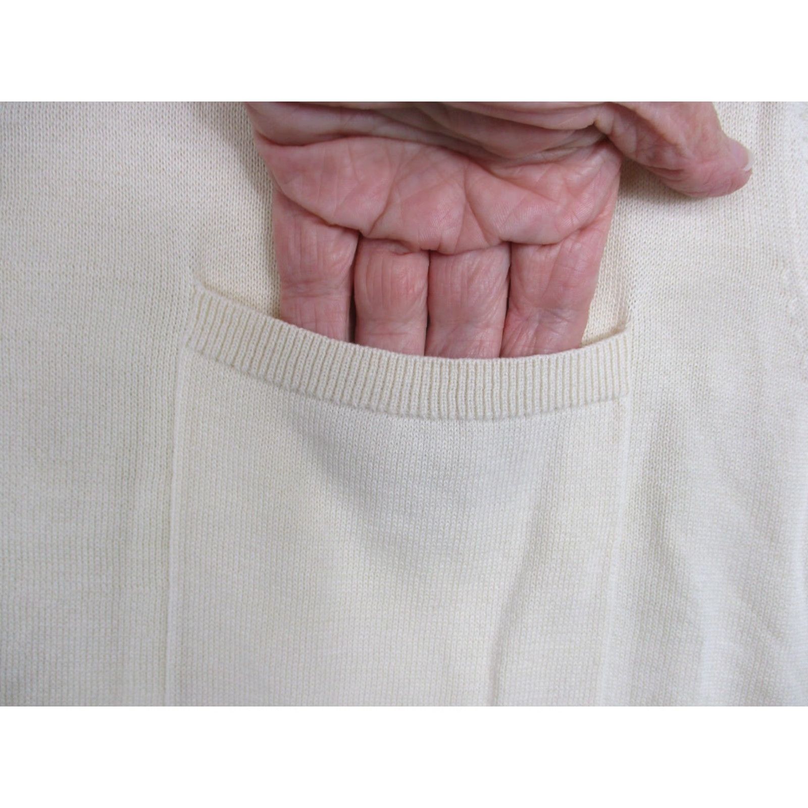 Vintage Paul Fredrick Sweater Mens 3XL Tall White Cotton Knit Polo Size US XXL / EU 58 / 5 - 4 Thumbnail