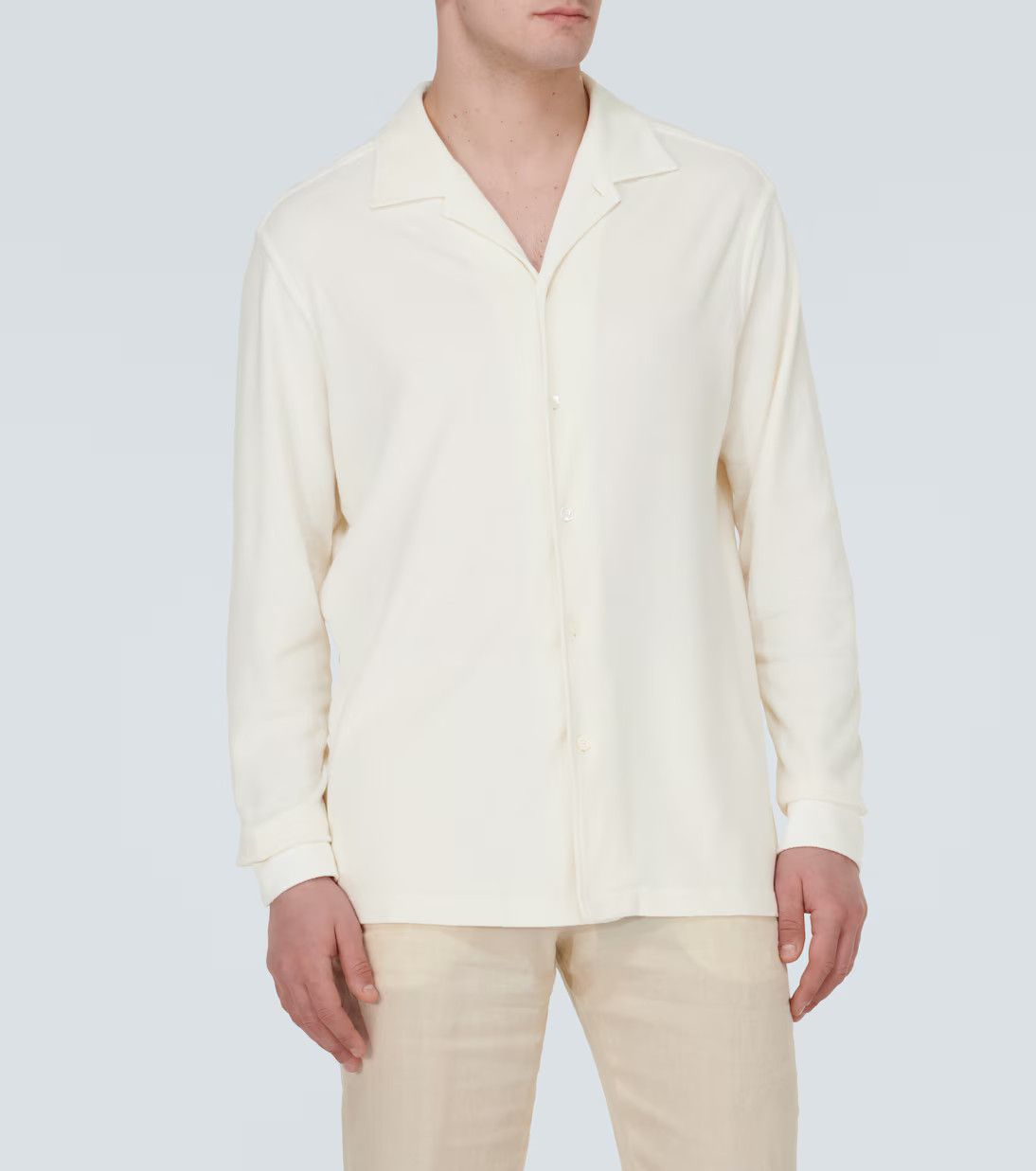 Ermenegildo Zegna o1s1rm0325 RUDX47A7 Shirt in White Size US M / EU 48-50 / 2 - 3 Thumbnail
