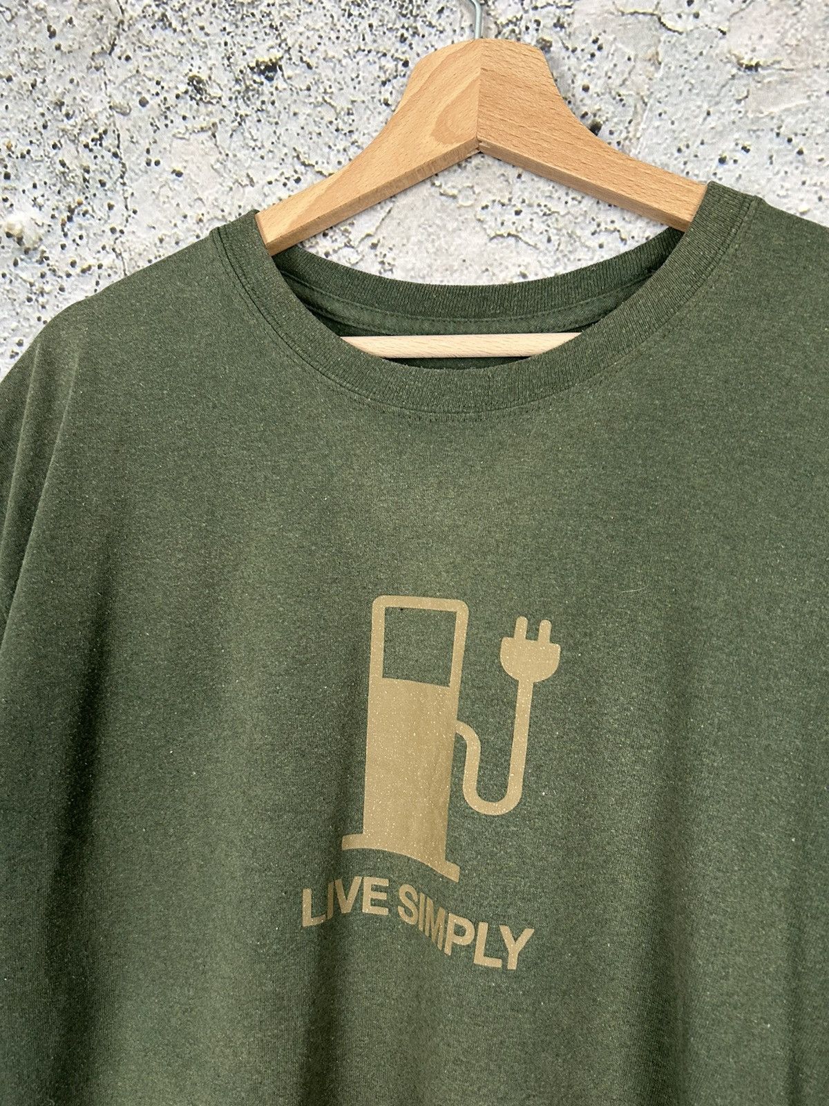 Patagonia Vintage Patagonia Graphic Logo Tee Olive Live Simply Outdoor Size US XL / EU 56 / 4 - 3 Thumbnail