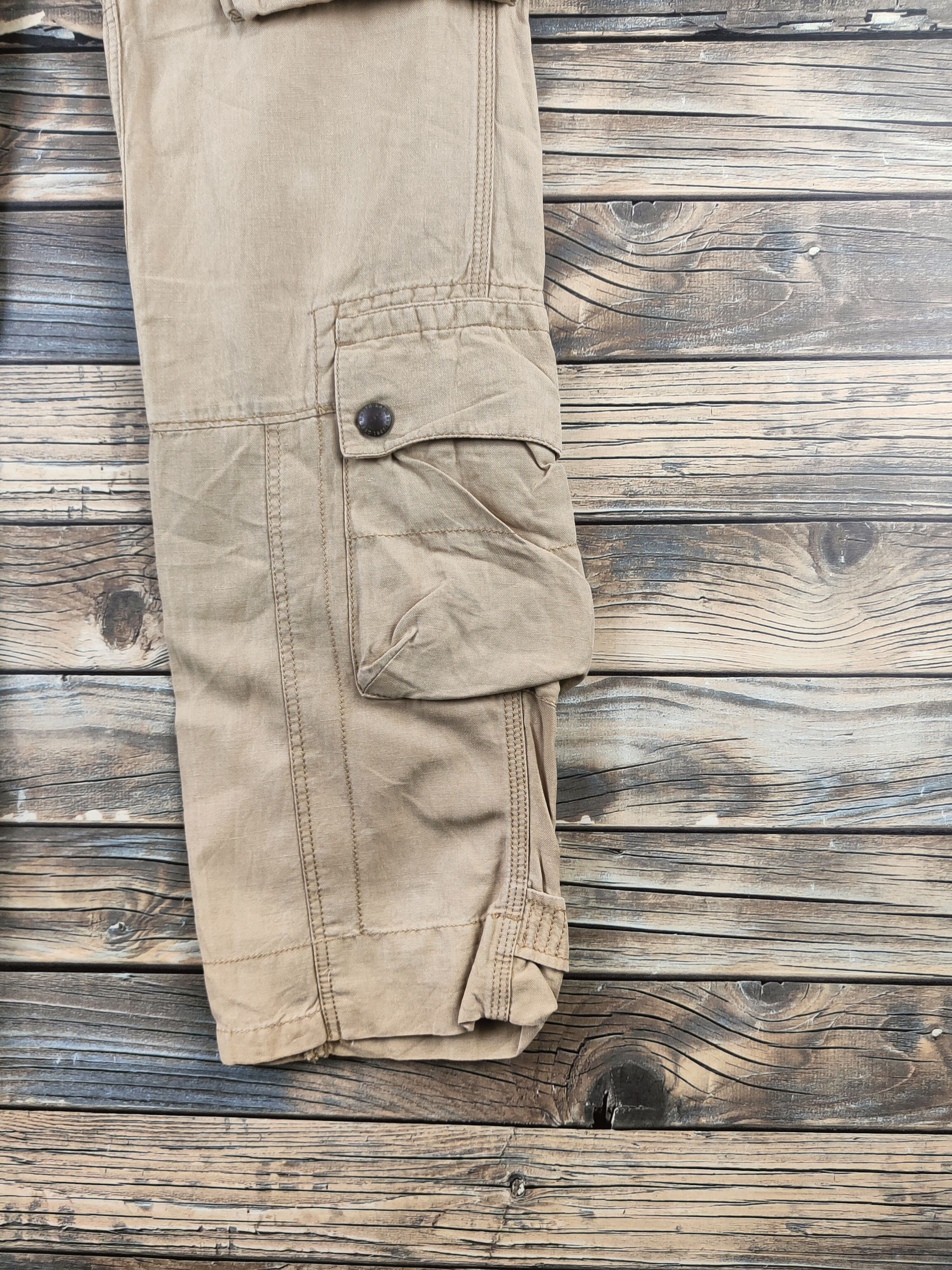 Ralph Lauren DL Ralph Lauren Beige Multipocket Cargo Pants #46-789 Size US 30 / EU 46 - 6 Thumbnail