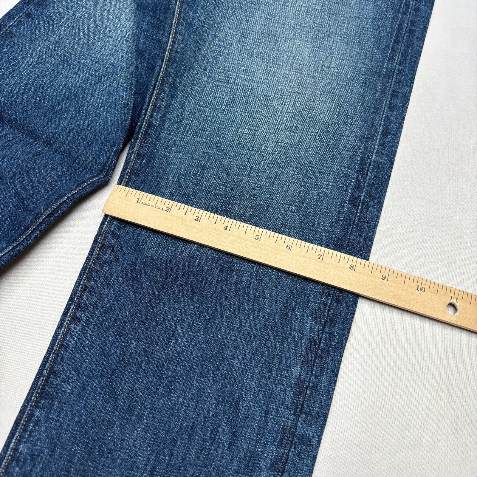 Sid Mashburn $325 Sid Mashburn Japanese Selvedge Deep Indigo Jeans 33x32 Size US 35 - 10 Thumbnail
