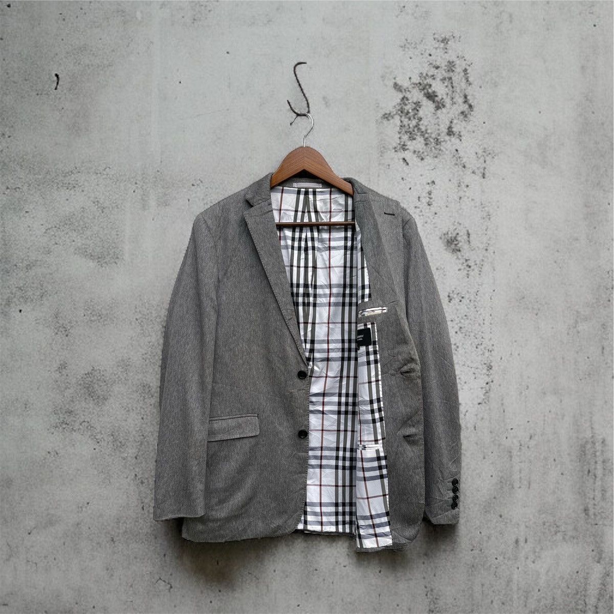Burberry Burberry Black Label Men's Nova Check Lined Button Jacket Size US L / EU 52-54 / 3 - 2 Thumbnail