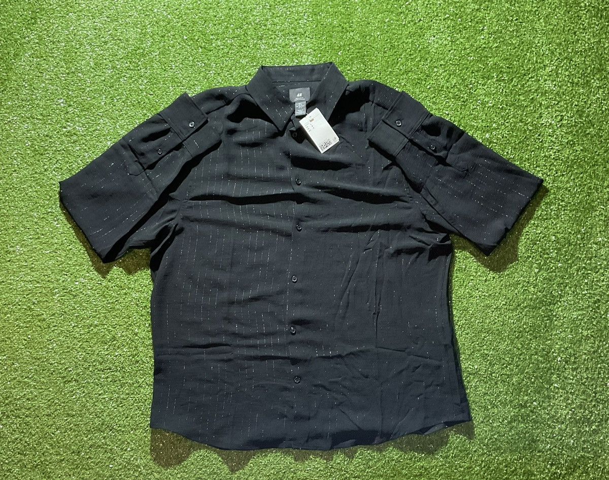 H&M H&M Black Regular Fit Button Up Dress Shirt Size US L / EU 52-54 / 3 - 1 Thumbnail