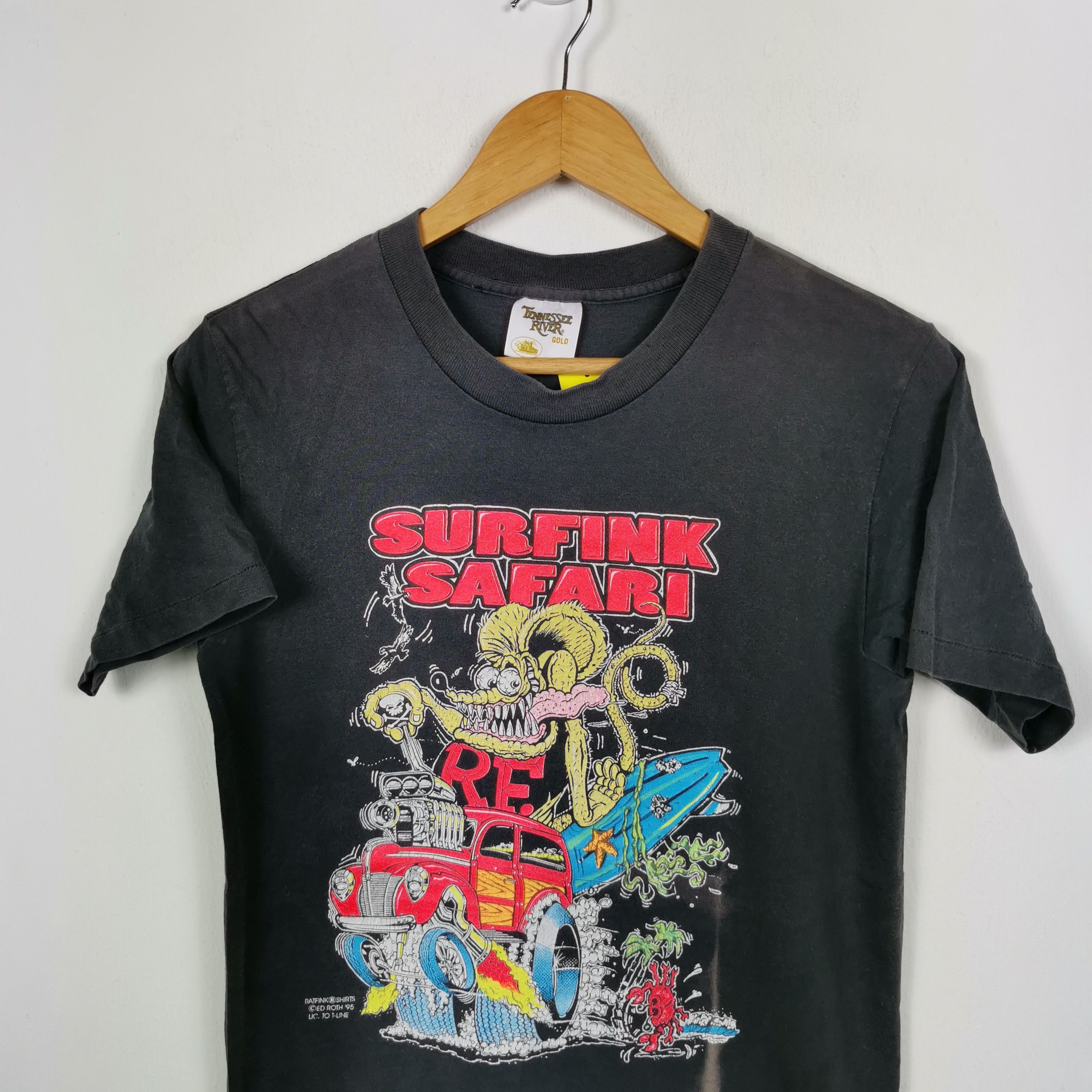 Vintage Vintage RAT FINK Surfink Safari T-Shirt Cartoon Crewneck Tee Size US S / EU 44-46 / 1 - 3 Thumbnail