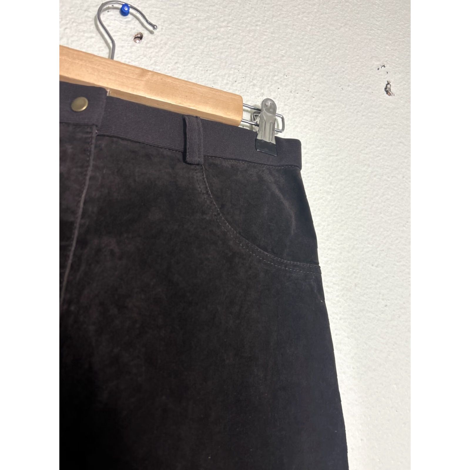 Vintage In Flight By Par Pablo Womens Pants Suede Leather Brown 27x32 9/10 Brown 9/10 Womens Size 30" / US 8 / IT 44 - 5 Thumbnail