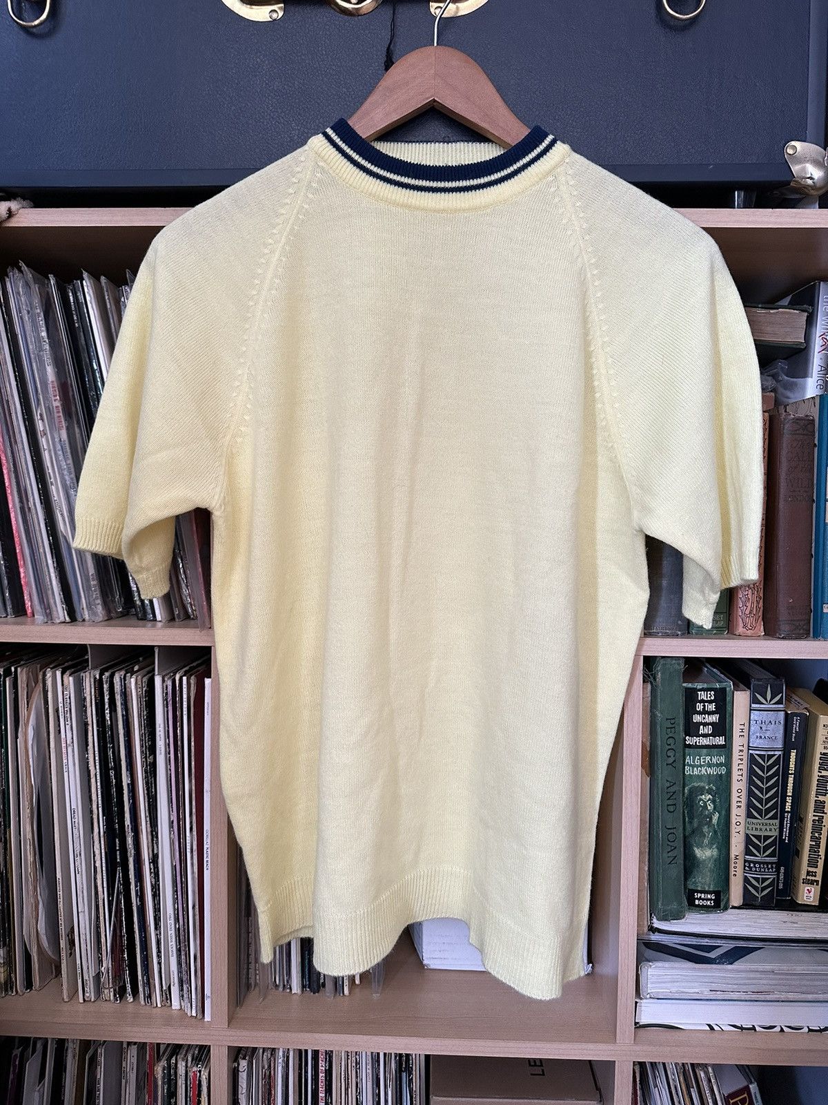 JCPenney × Towncraft × Vintage Vintage Towncraft striped mock ringer knit sweater shirt Size US L / EU 52-54 / 3 - 7 Thumbnail