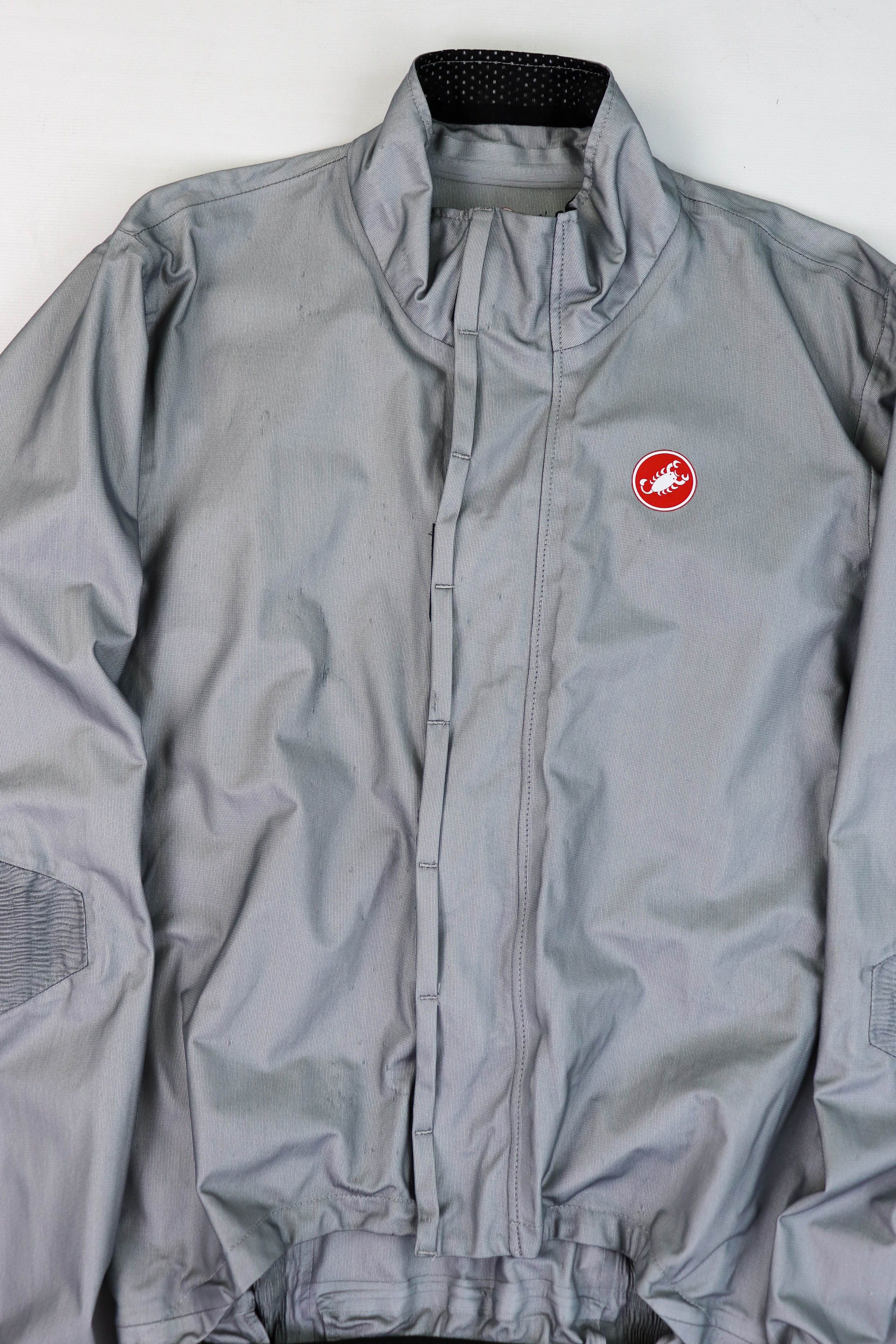 Other CASTELLI Event Waterproof Fabric Silver Gray Cycling Jacket Size US L / EU 52-54 / 3 - 3 Thumbnail
